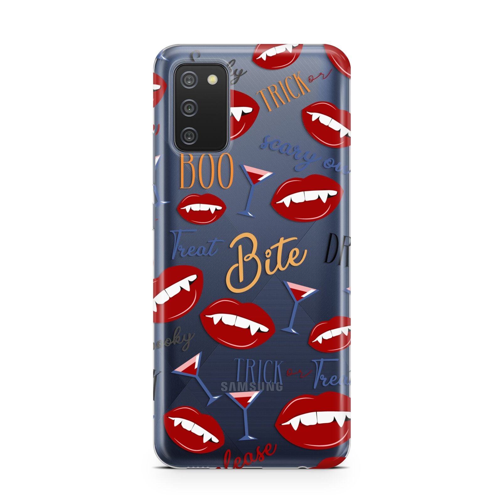 Vampire Illustrations and Catchphrases Samsung A02s Case