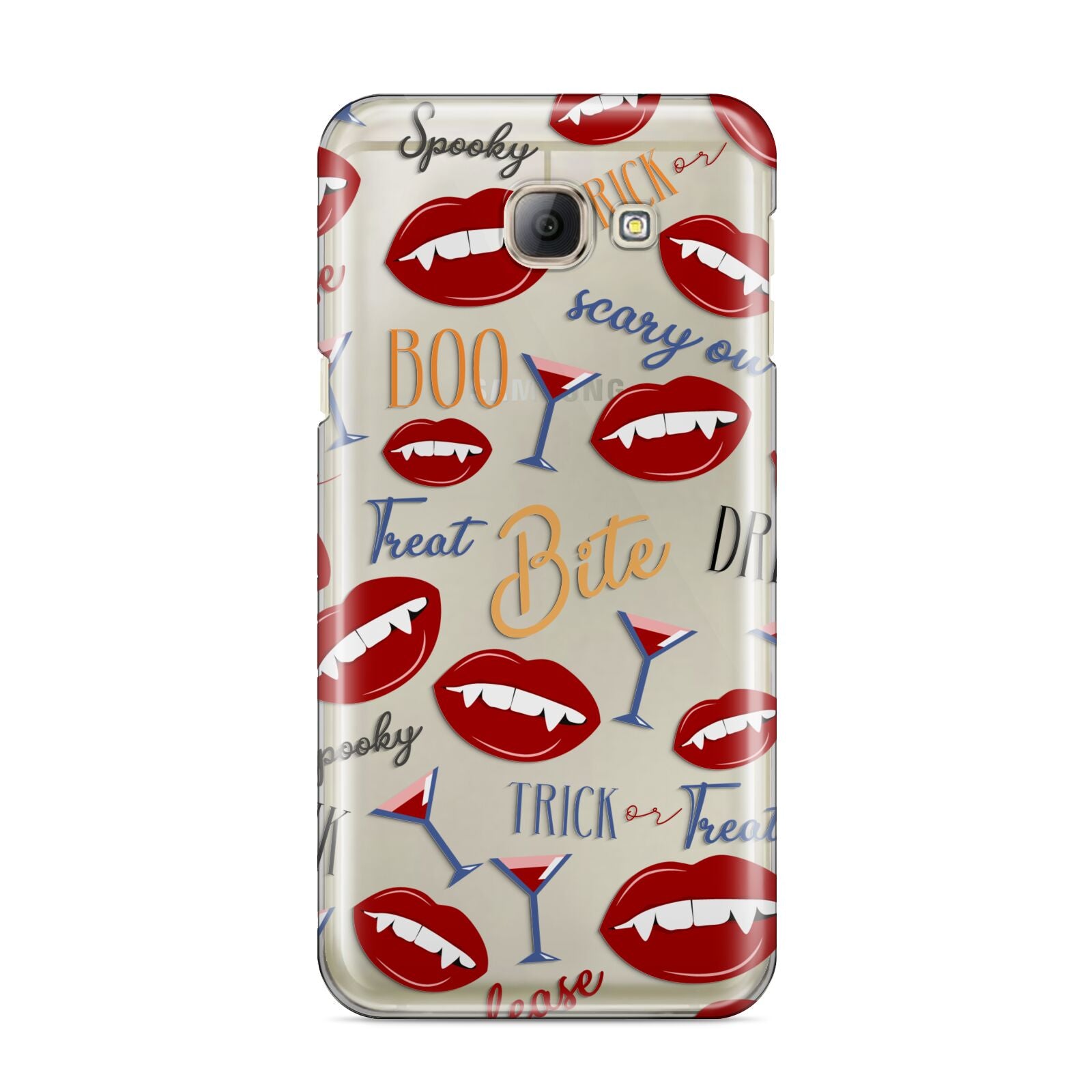 Vampire Illustrations and Catchphrases Samsung Galaxy A8 2016 Case