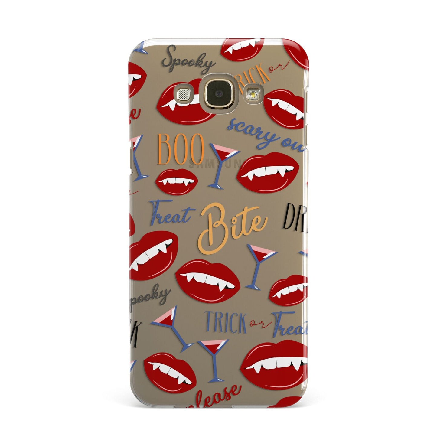 Vampire Illustrations and Catchphrases Samsung Galaxy A8 Case