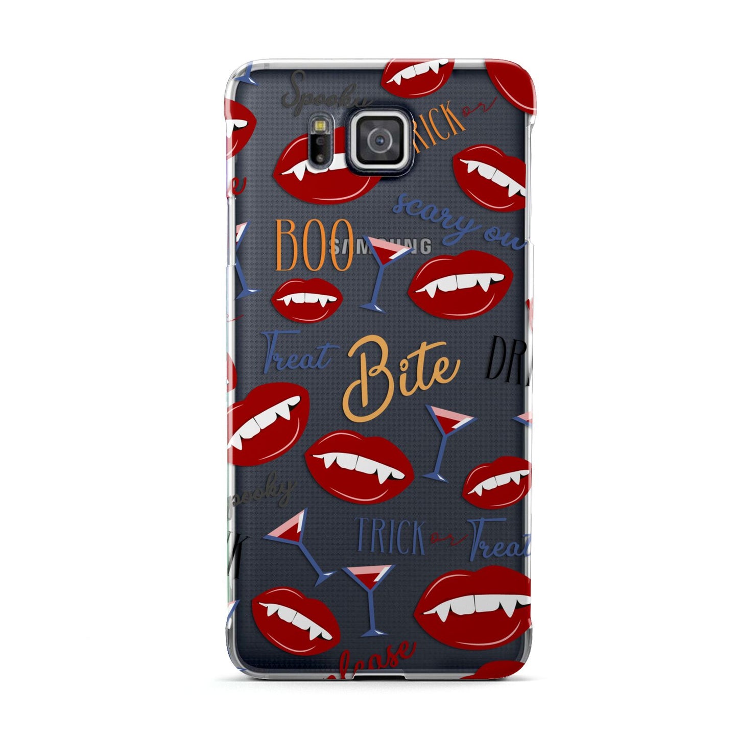 Vampire Illustrations and Catchphrases Samsung Galaxy Alpha Case