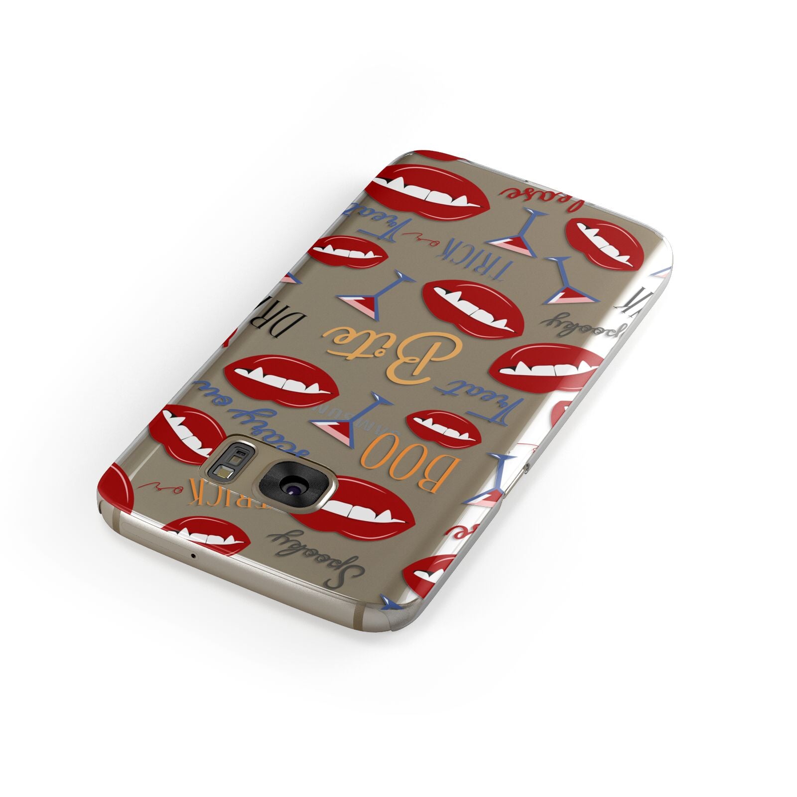 Vampire Illustrations and Catchphrases Samsung Galaxy Case Front Close Up