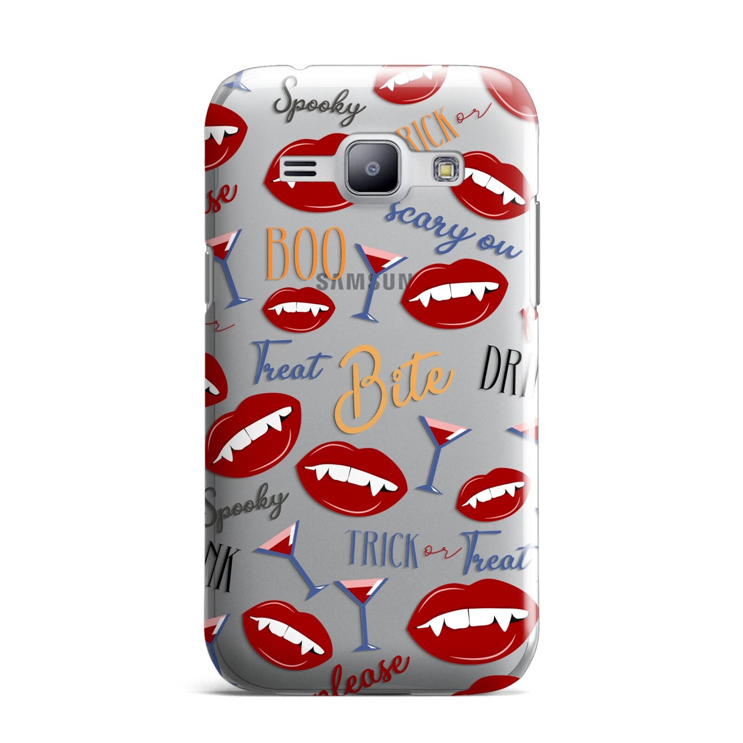 Vampire Illustrations and Catchphrases Samsung Galaxy J1 2015 Case