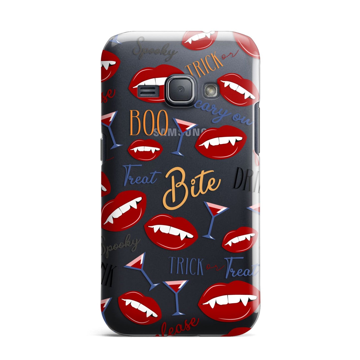 Vampire Illustrations and Catchphrases Samsung Galaxy J1 2016 Case