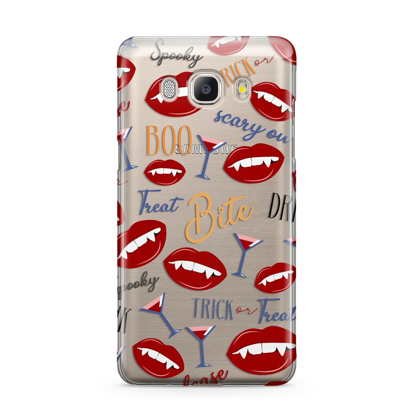 Vampire Illustrations and Catchphrases Samsung Galaxy J5 2016 Case