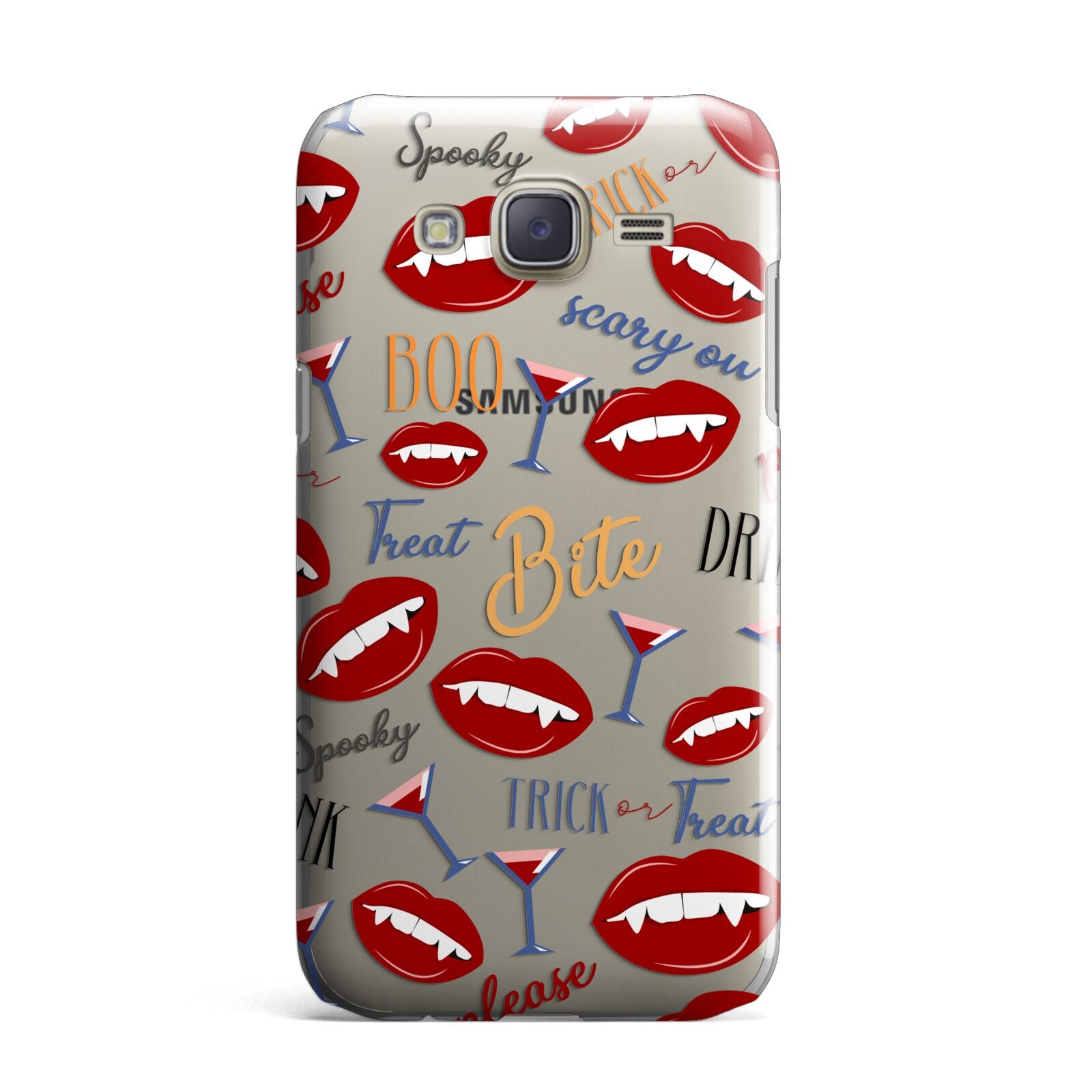 Vampire Illustrations and Catchphrases Samsung Galaxy J7 Case