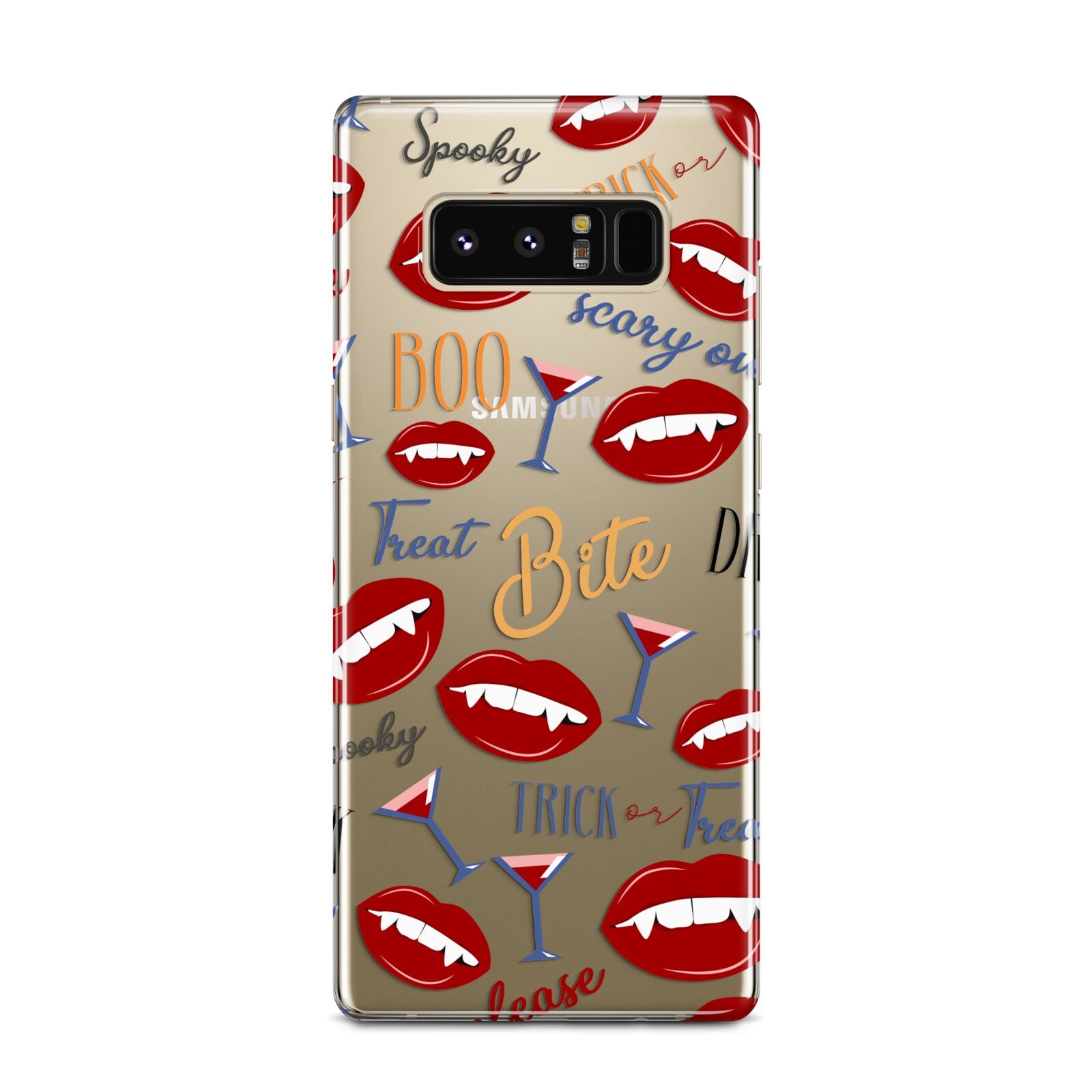 Vampire Illustrations and Catchphrases Samsung Galaxy Note 8 Case