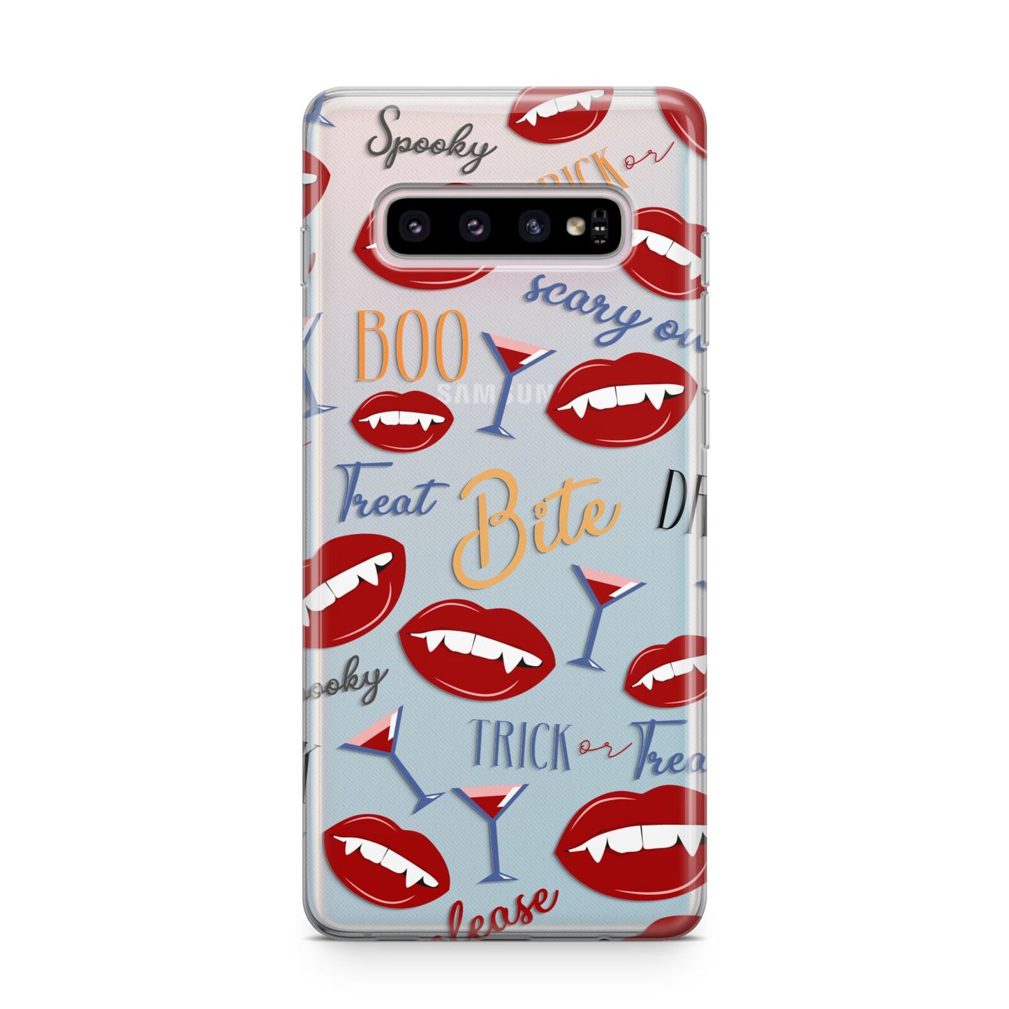 Vampire Illustrations and Catchphrases Samsung Galaxy S10 Plus Case