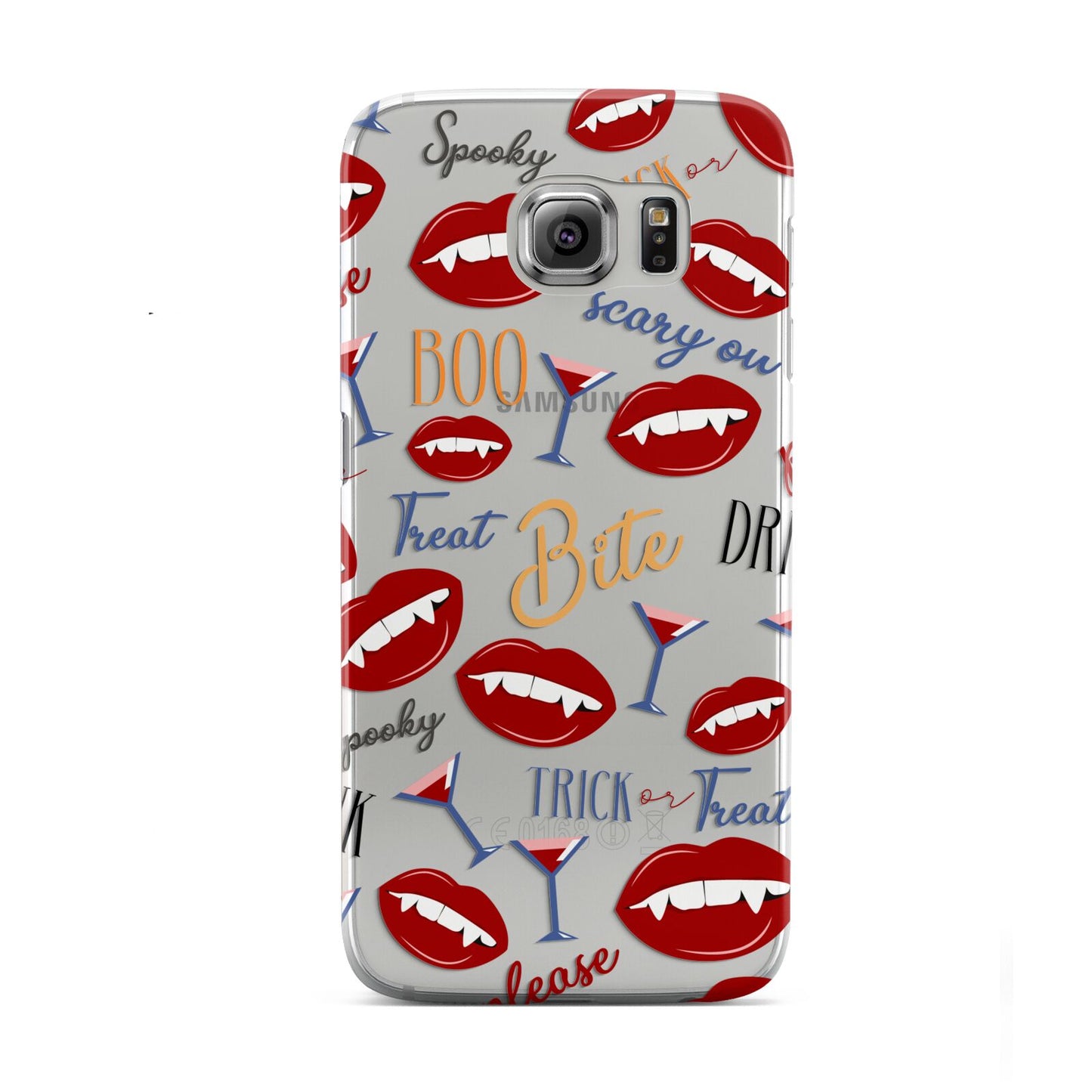 Vampire Illustrations and Catchphrases Samsung Galaxy S6 Case