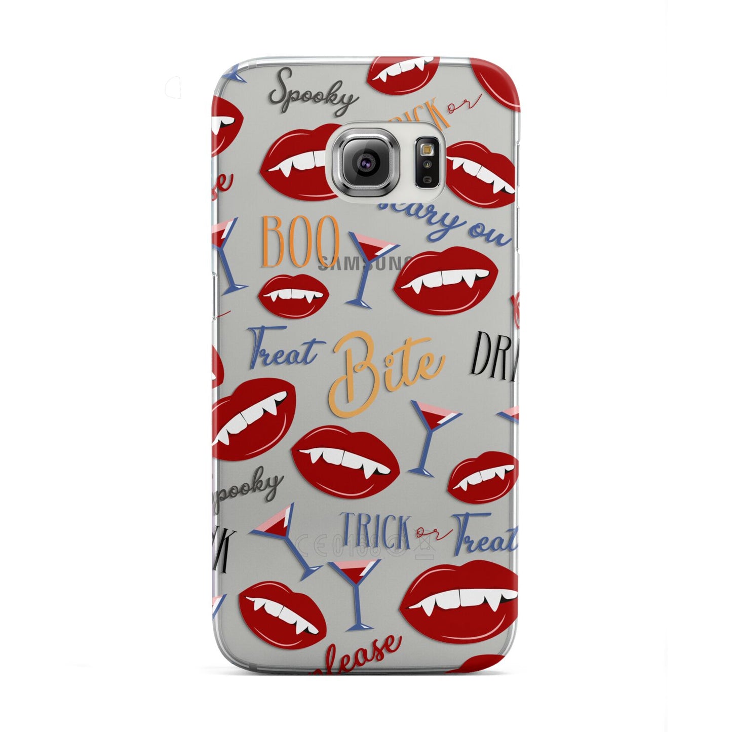 Vampire Illustrations and Catchphrases Samsung Galaxy S6 Edge Case