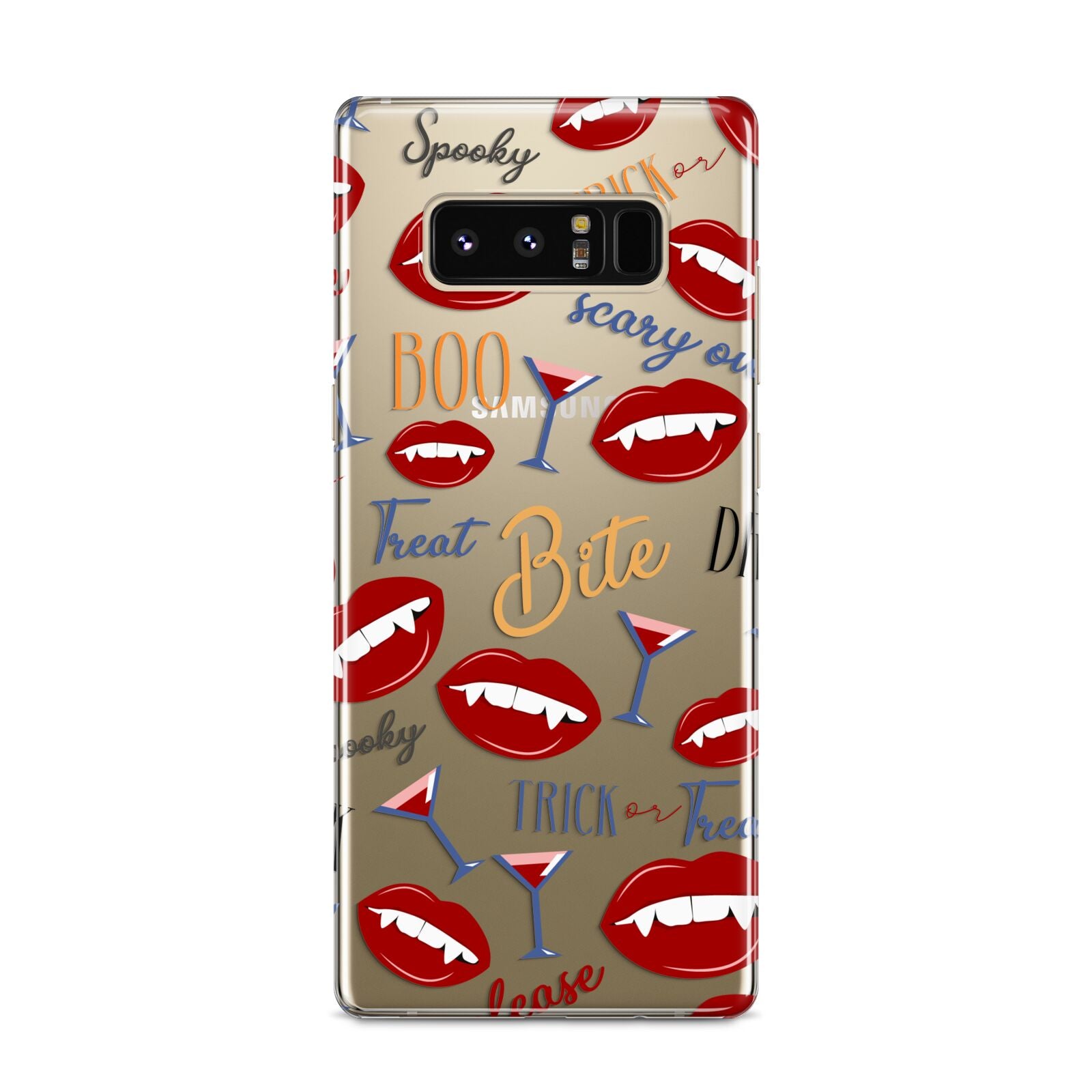 Vampire Illustrations and Catchphrases Samsung Galaxy S8 Case