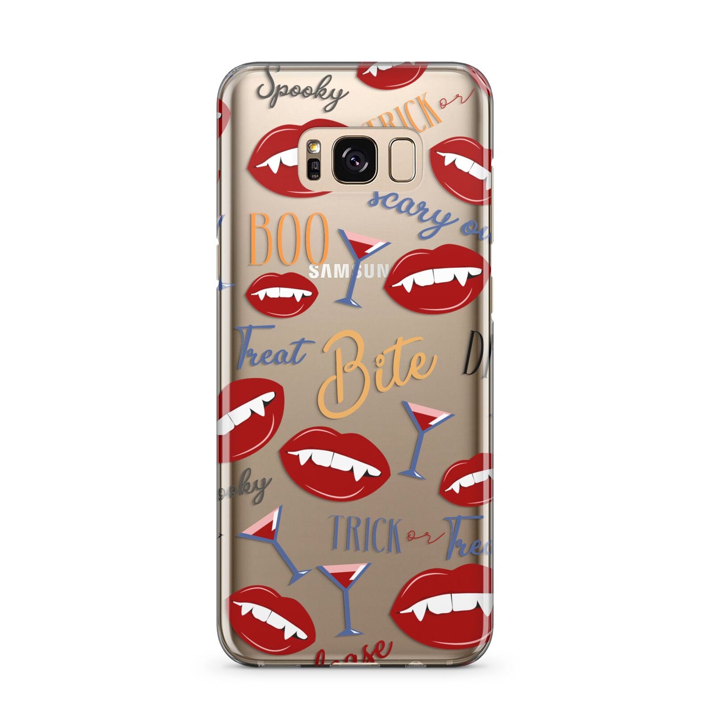 Vampire Illustrations and Catchphrases Samsung Galaxy S8 Plus Case