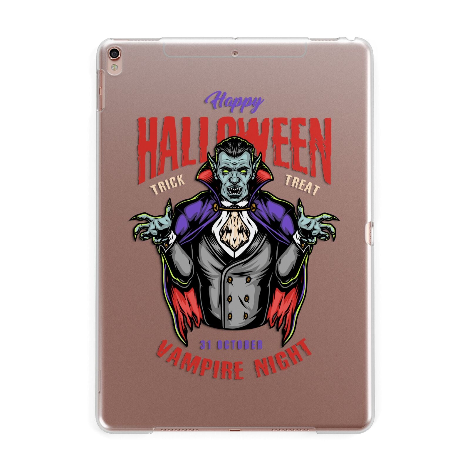 Vampire Night Apple iPad Rose Gold Case