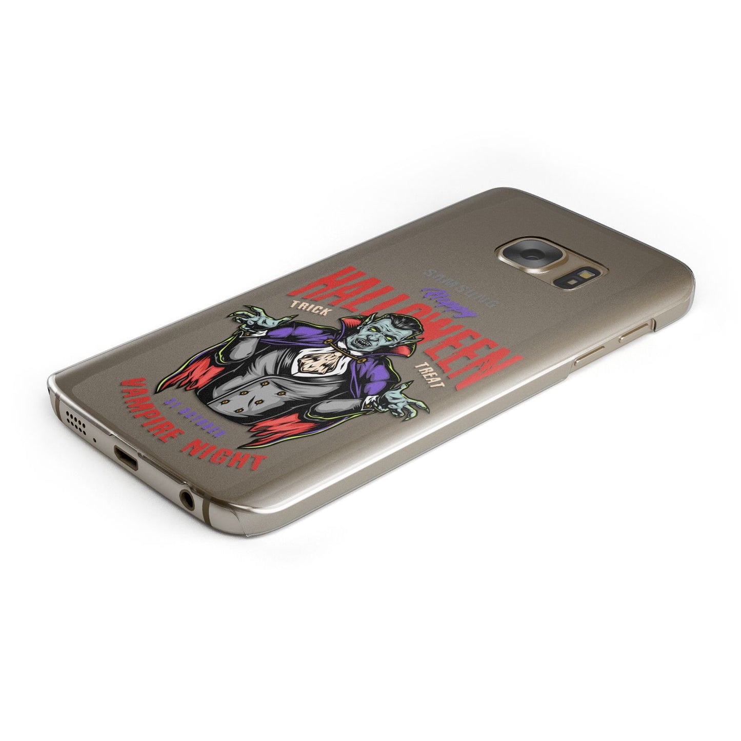 Vampire Night Protective Samsung Galaxy Case Angled Image