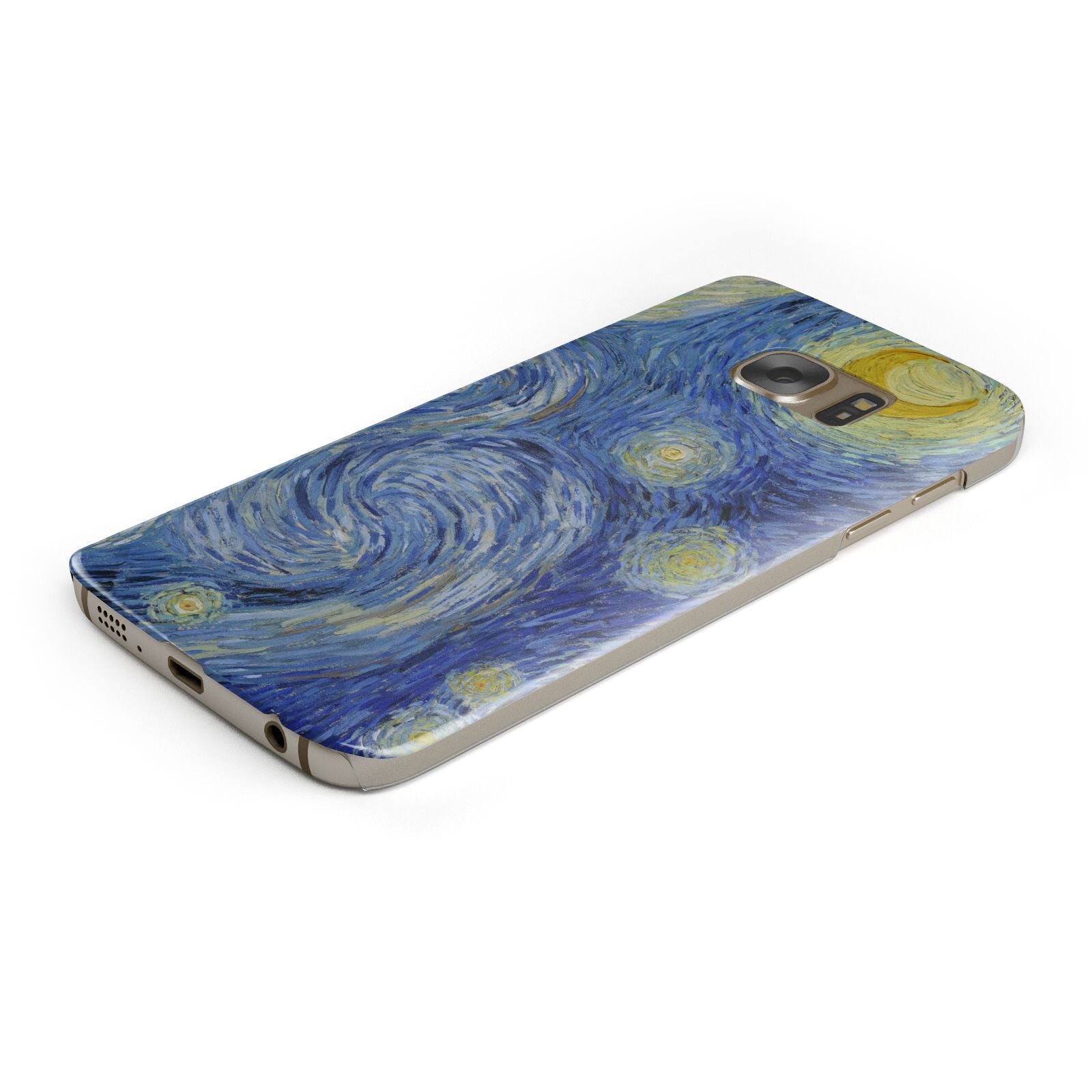 Van Gogh Starry Night Protective Samsung Galaxy Case Angled Image