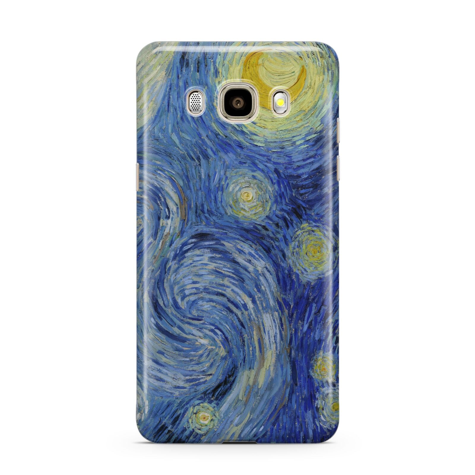 Van Gogh Starry Night Samsung Galaxy J7 2016 Case on gold phone