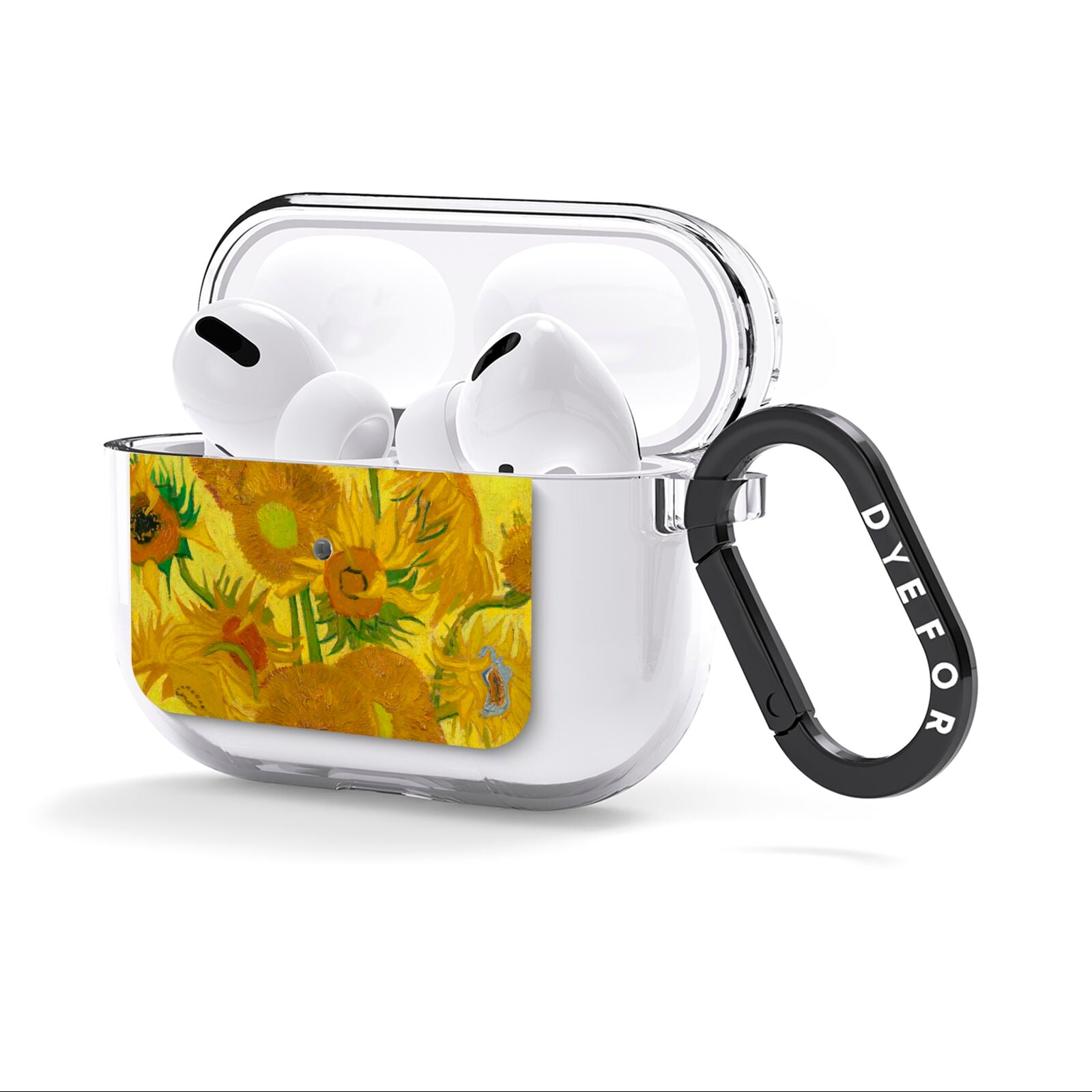 Van Gogh Sunflowers AirPods Clear Case 3rd Gen Side Image