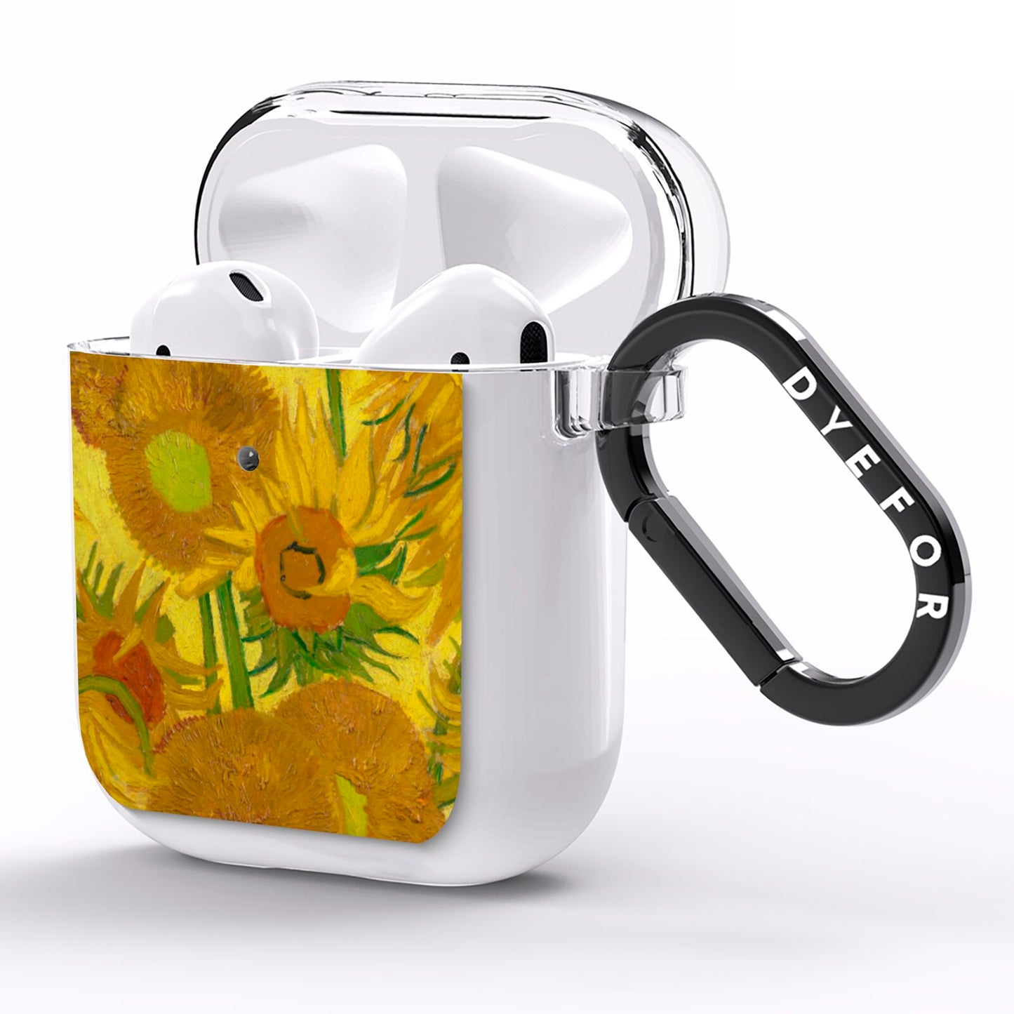 Van Gogh Sunflowers AirPods Clear Case Side Image