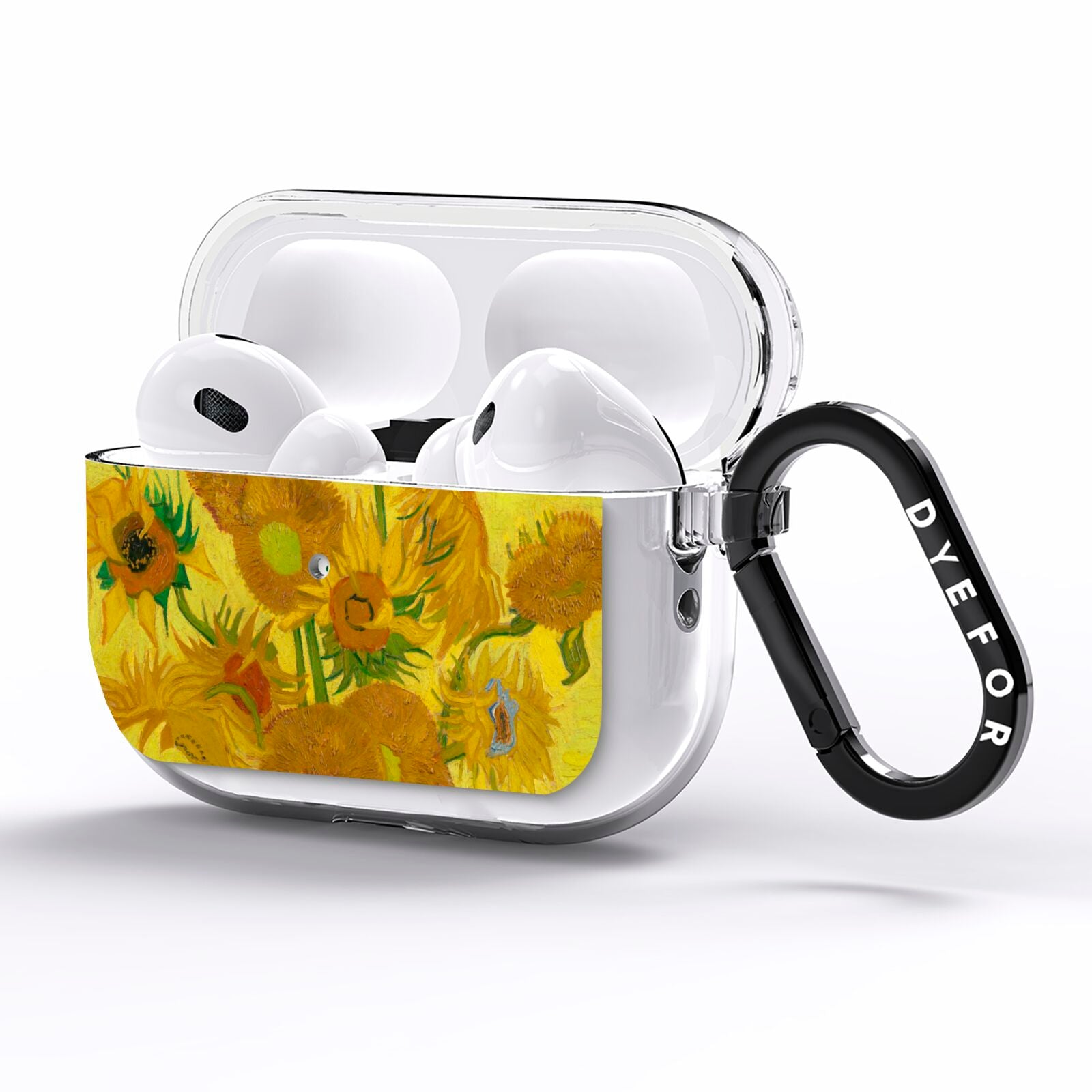 Van Gogh Sunflowers AirPods Pro Clear Case Side Image