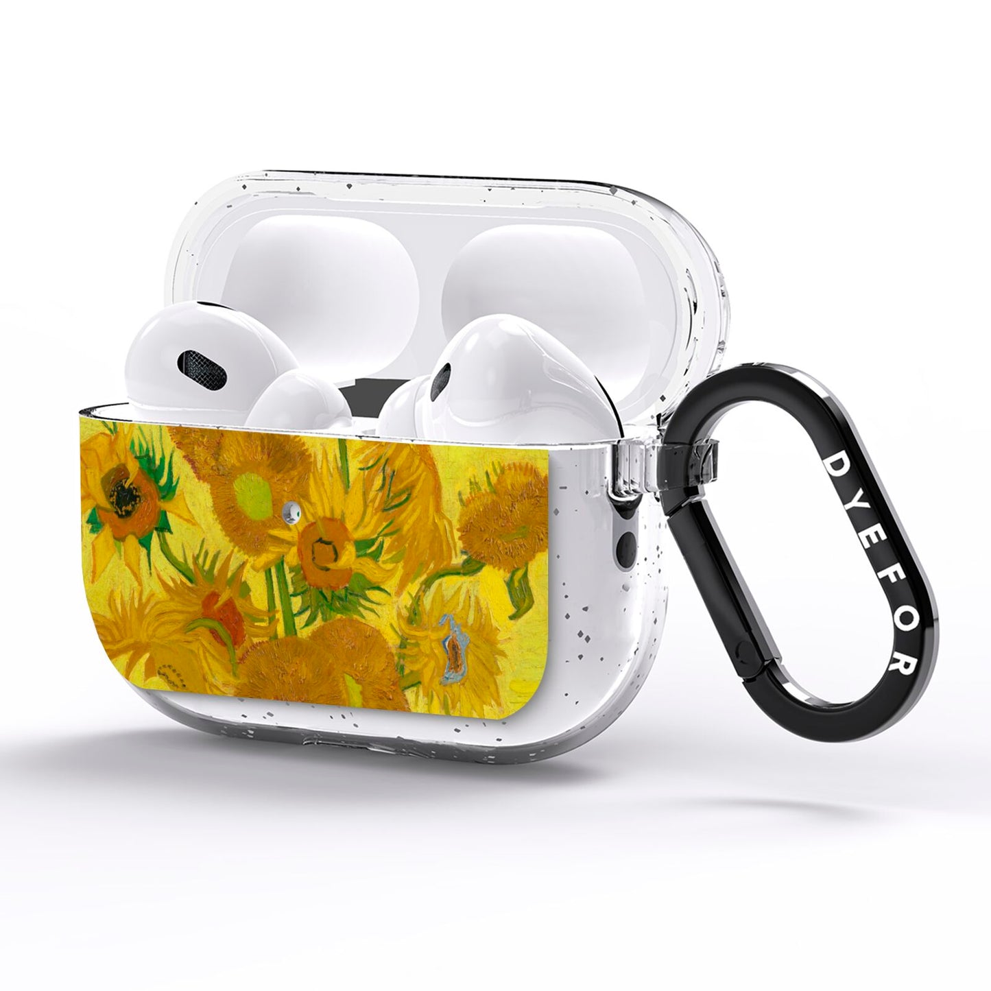 Van Gogh Sunflowers AirPods Pro Glitter Case Side Image