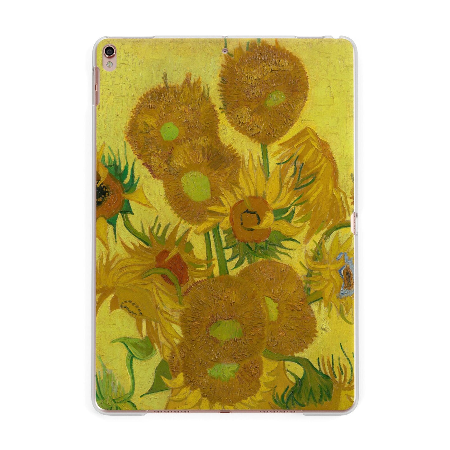 Van Gogh Sunflowers Apple iPad Rose Gold Case