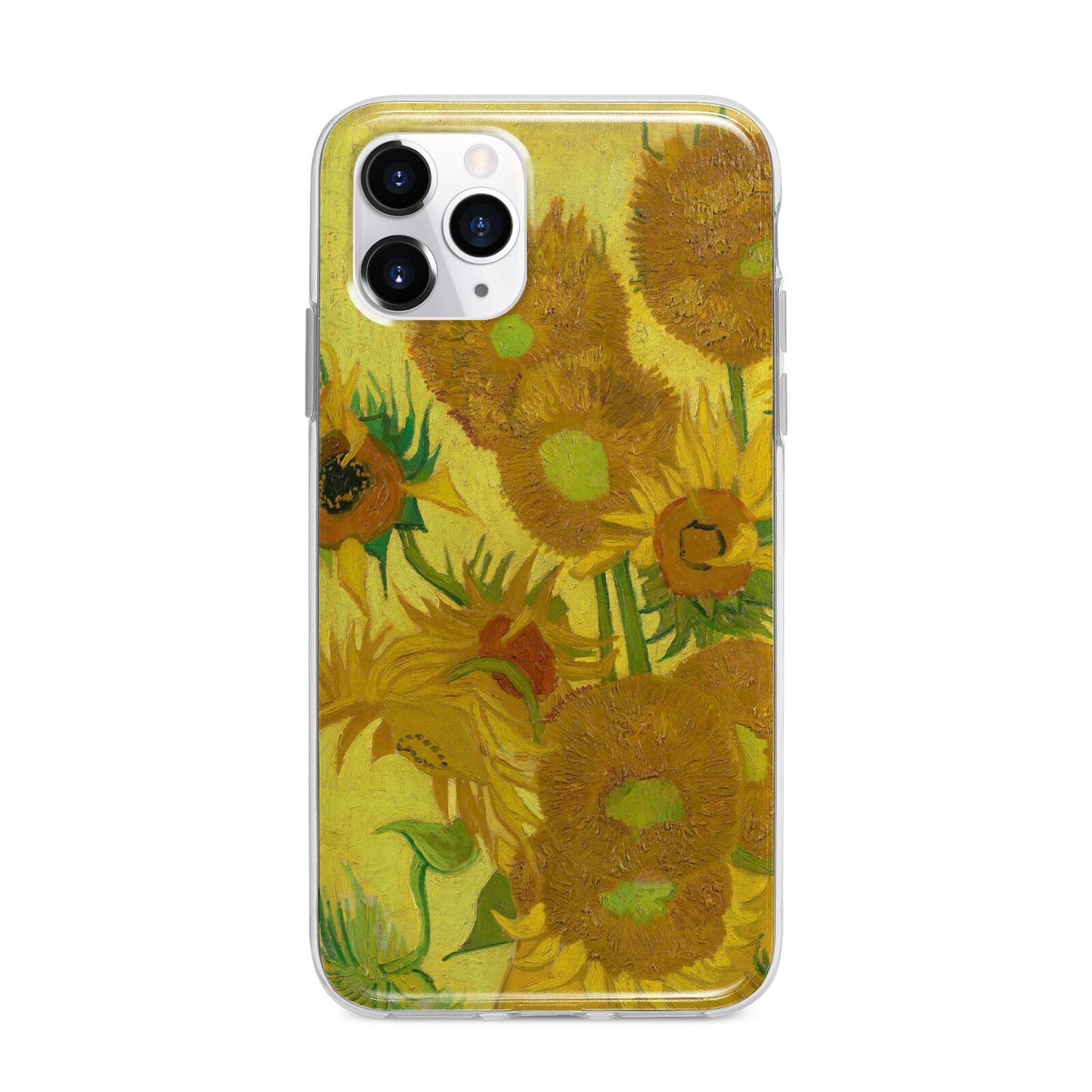 Van Gogh Sunflowers Apple iPhone 11 Pro Max in Silver with Bumper Case
