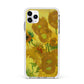 Van Gogh Sunflowers Apple iPhone 11 Pro Max in Silver with White Impact Case