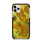 Van Gogh Sunflowers Apple iPhone 11 Pro in Silver with Black Impact Case
