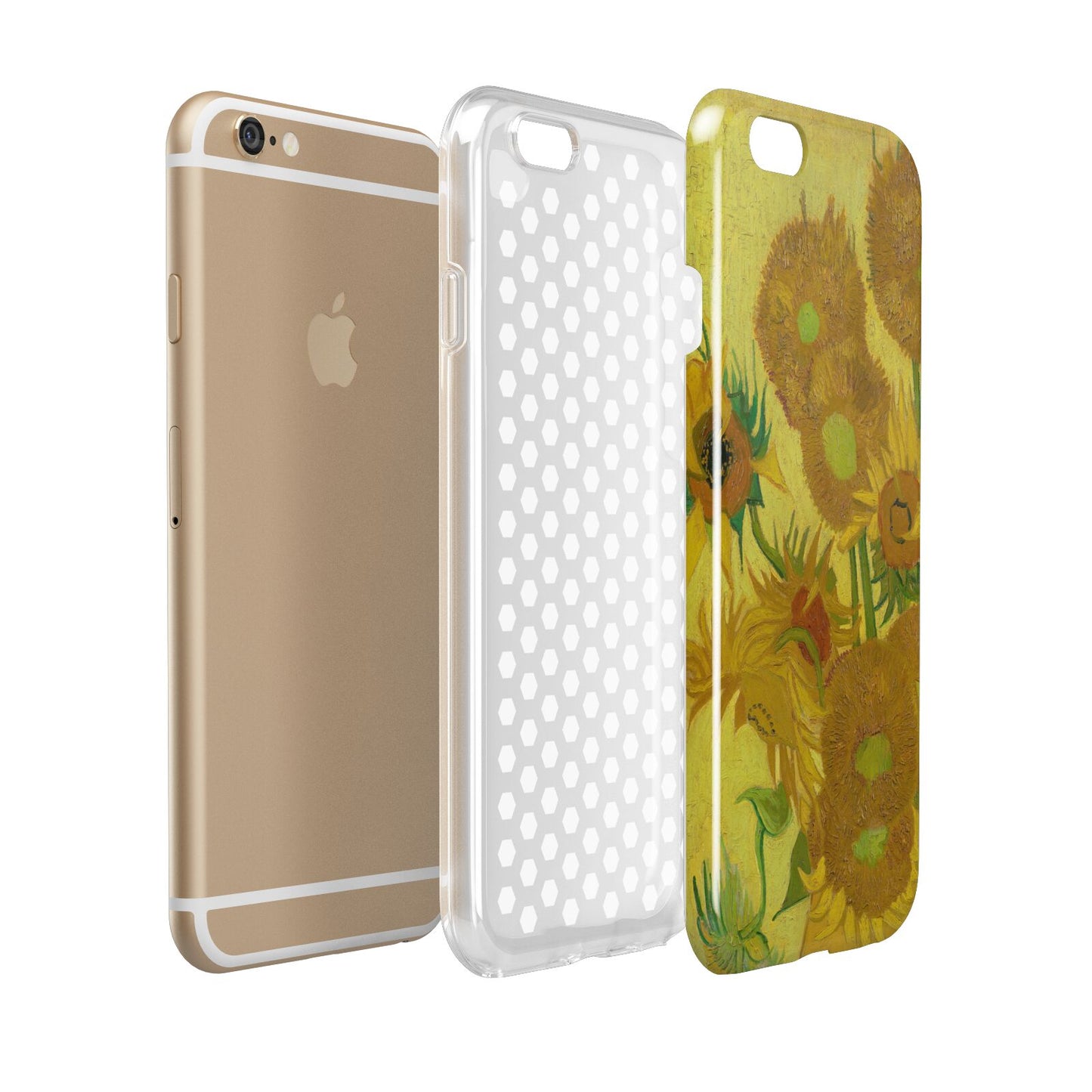 Van Gogh Sunflowers Apple iPhone 6 3D Tough Case Expanded view