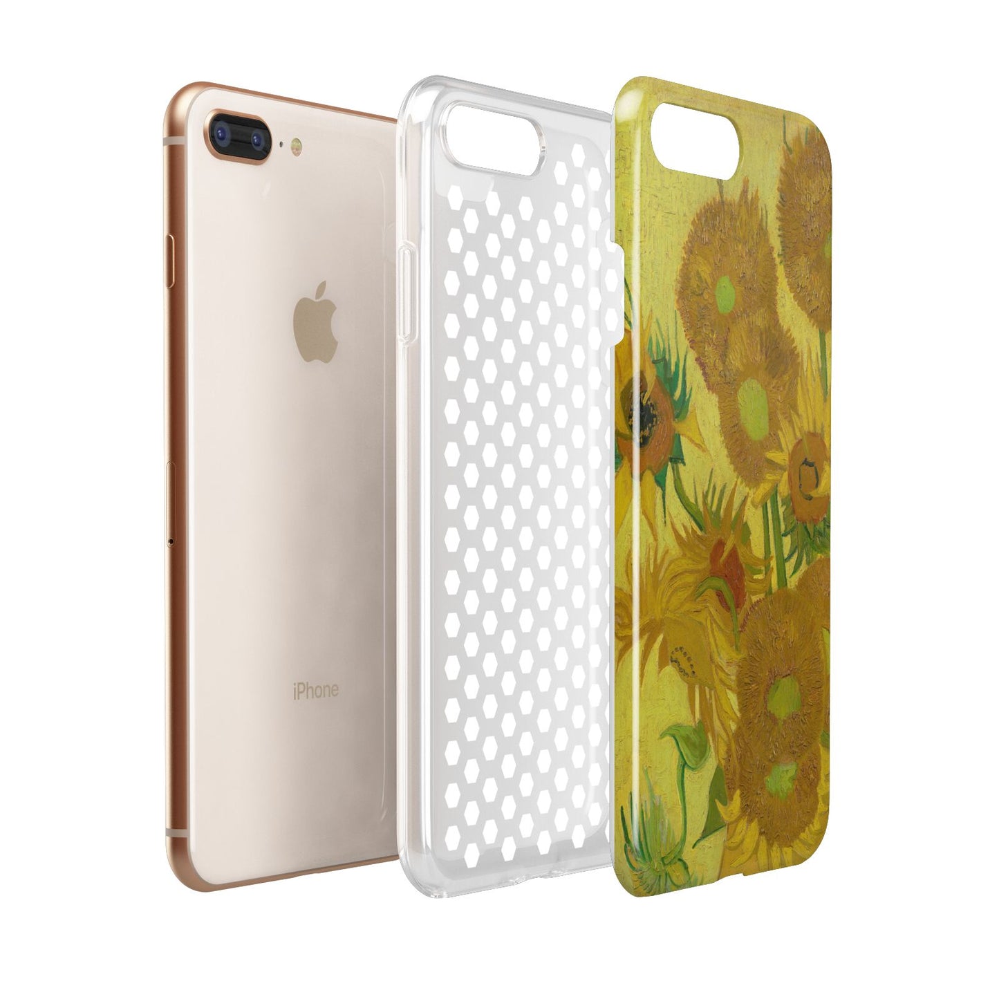 Van Gogh Sunflowers Apple iPhone 7 8 Plus 3D Tough Case Expanded View