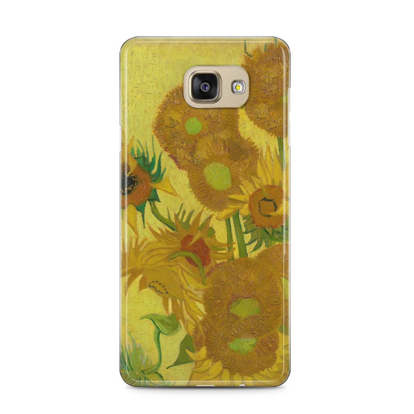 Van Gogh Sunflowers Samsung Galaxy A5 2016 Case on gold phone