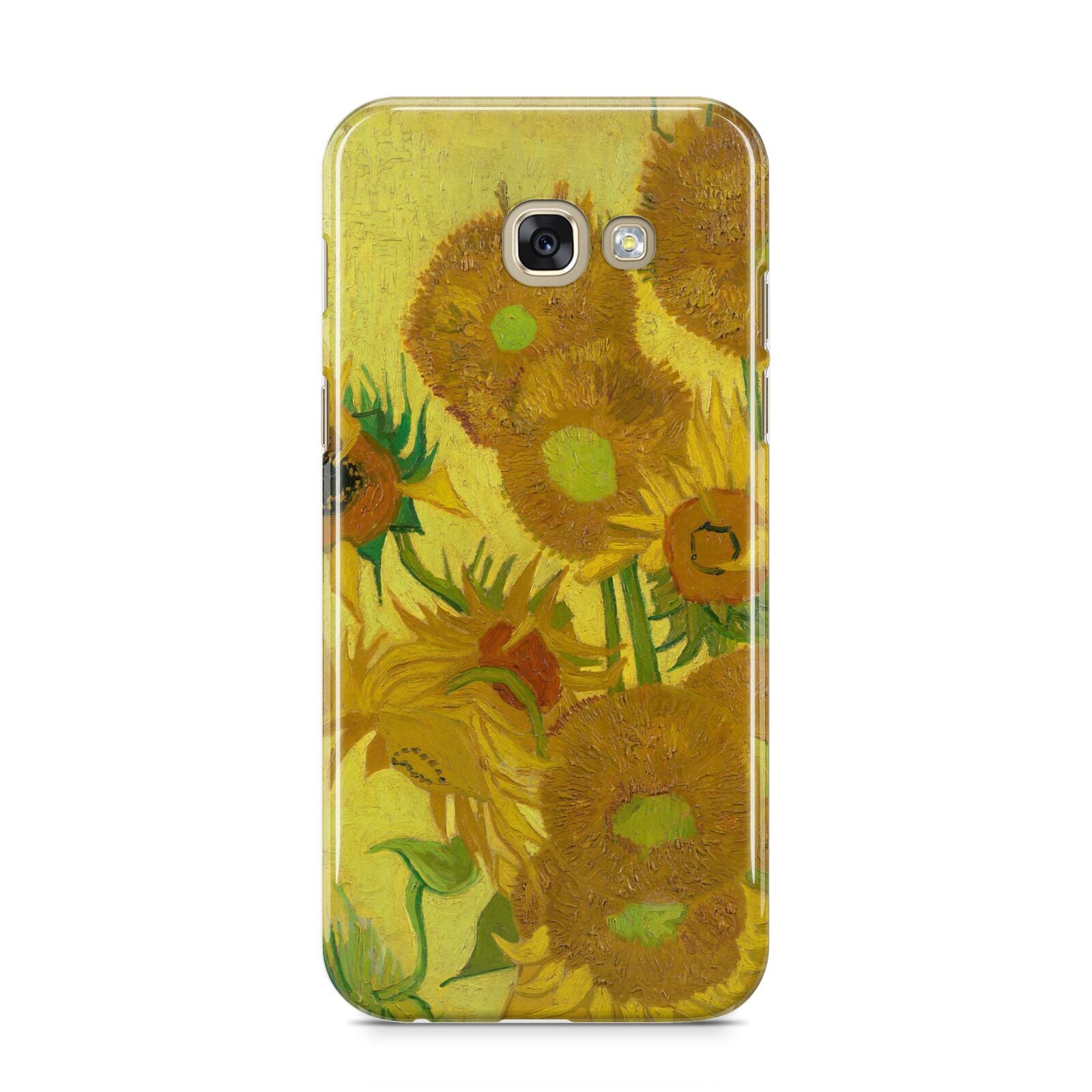 Van Gogh Sunflowers Samsung Galaxy A5 2017 Case on gold phone