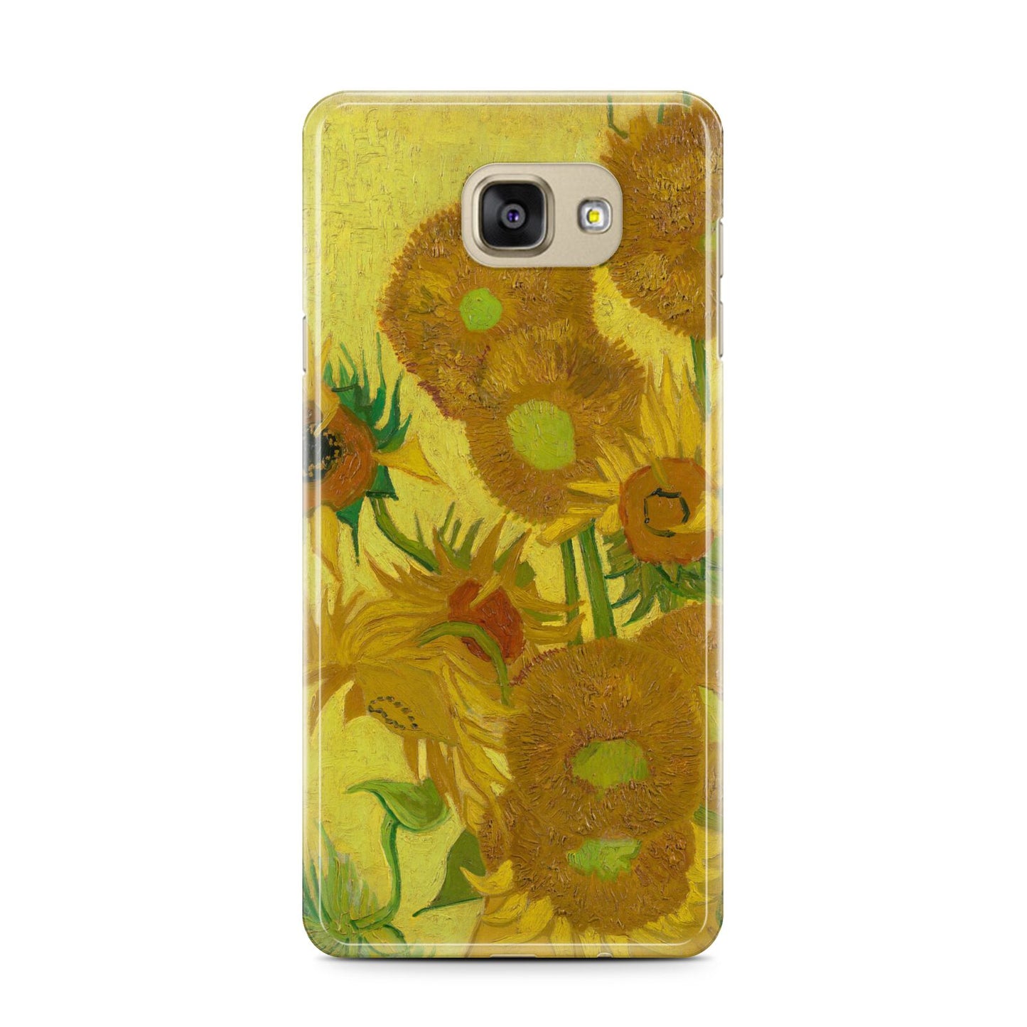 Van Gogh Sunflowers Samsung Galaxy A7 2016 Case on gold phone