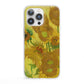 Van Gogh Sunflowers iPhone 13 Pro Clear Bumper Case