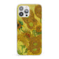 Van Gogh Sunflowers iPhone 13 Pro Max Clear Bumper Case