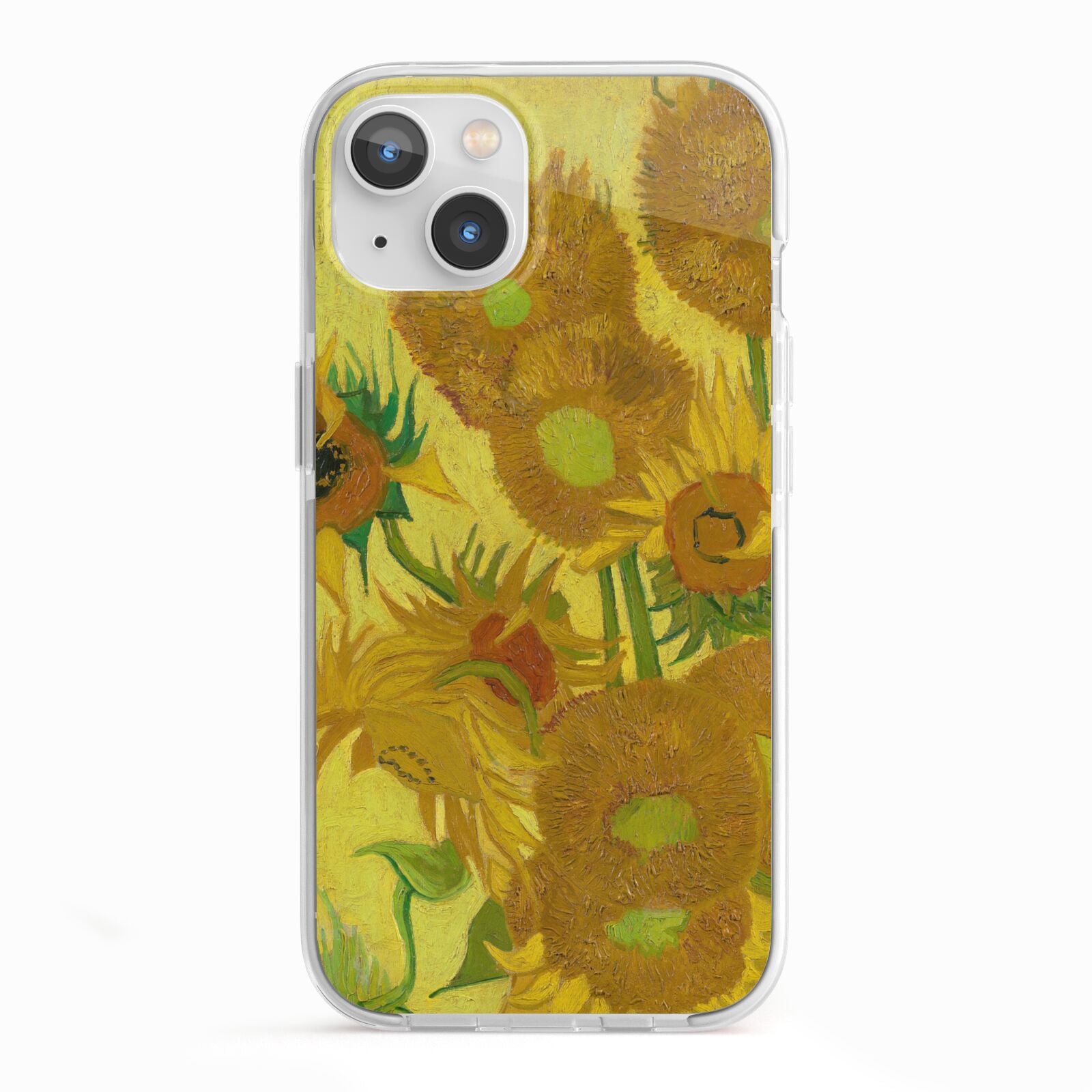 Van Gogh Sunflowers iPhone 13 TPU Impact Case with White Edges