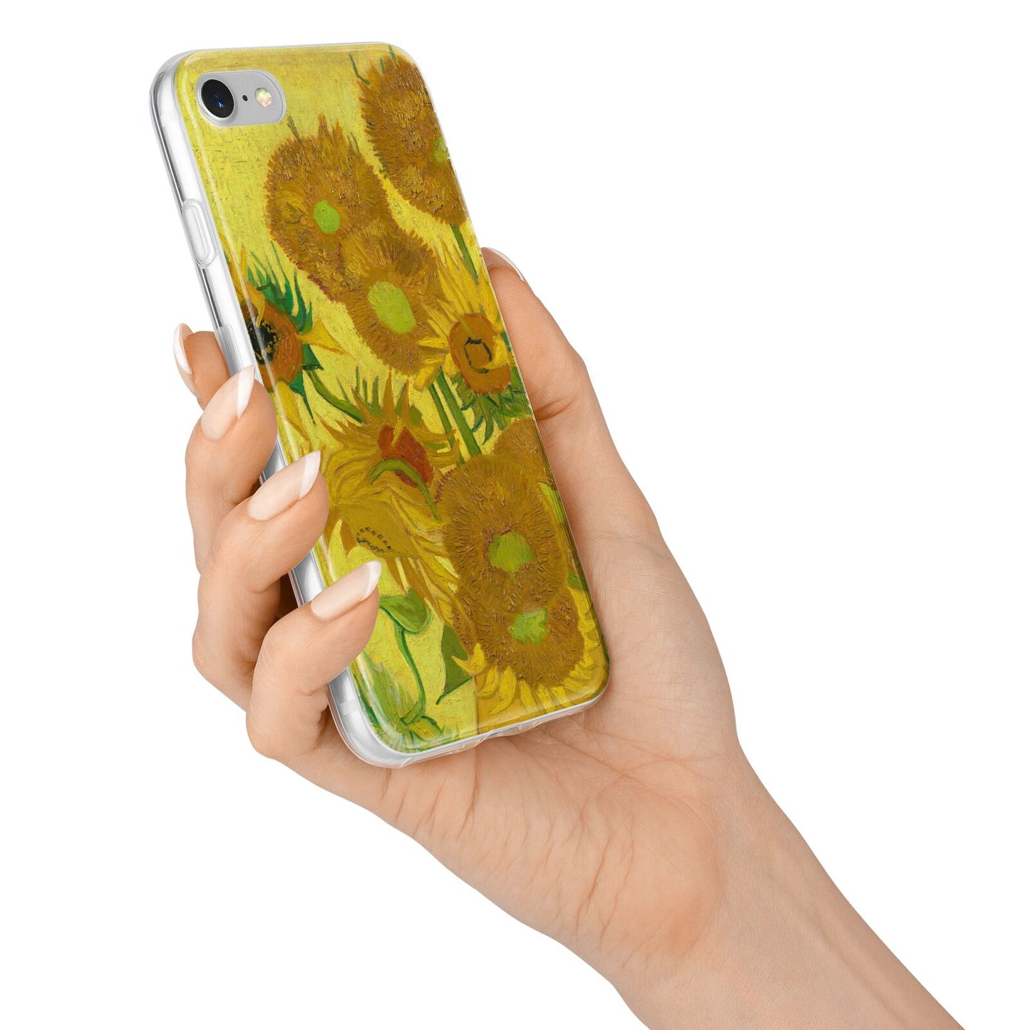 Van Gogh Sunflowers iPhone 7 Bumper Case on Silver iPhone Alternative Image