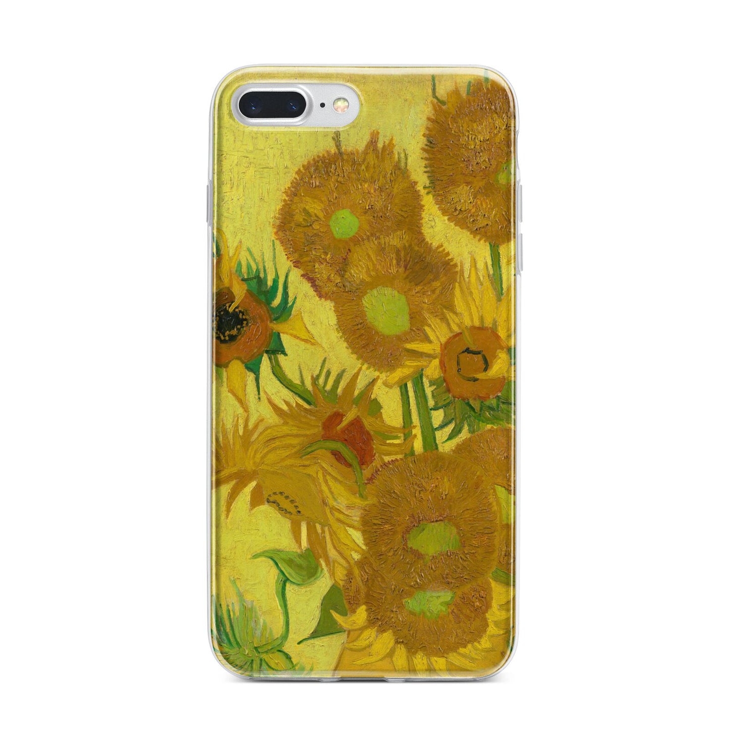 Van Gogh Sunflowers iPhone 7 Plus Bumper Case on Silver iPhone