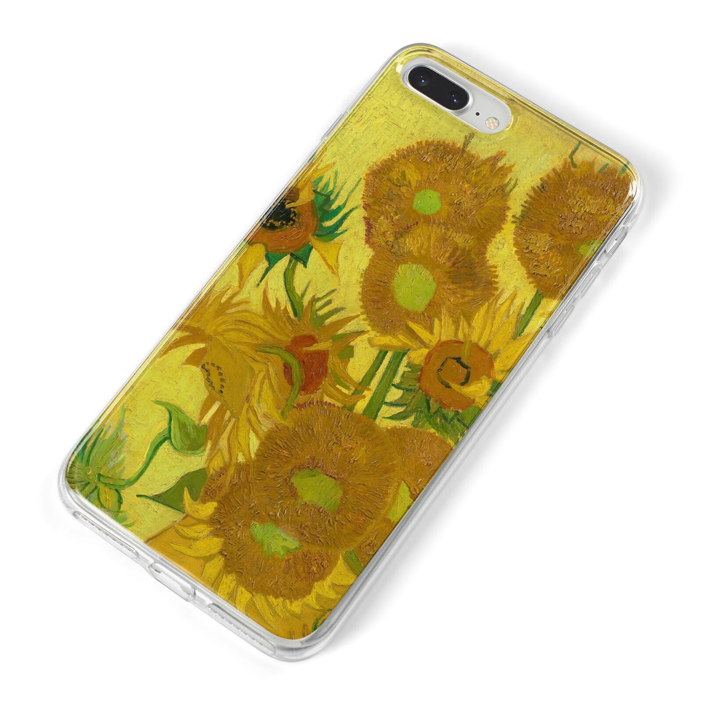 Van Gogh Sunflowers iPhone 8 Plus Bumper Case on Silver iPhone Alternative Image
