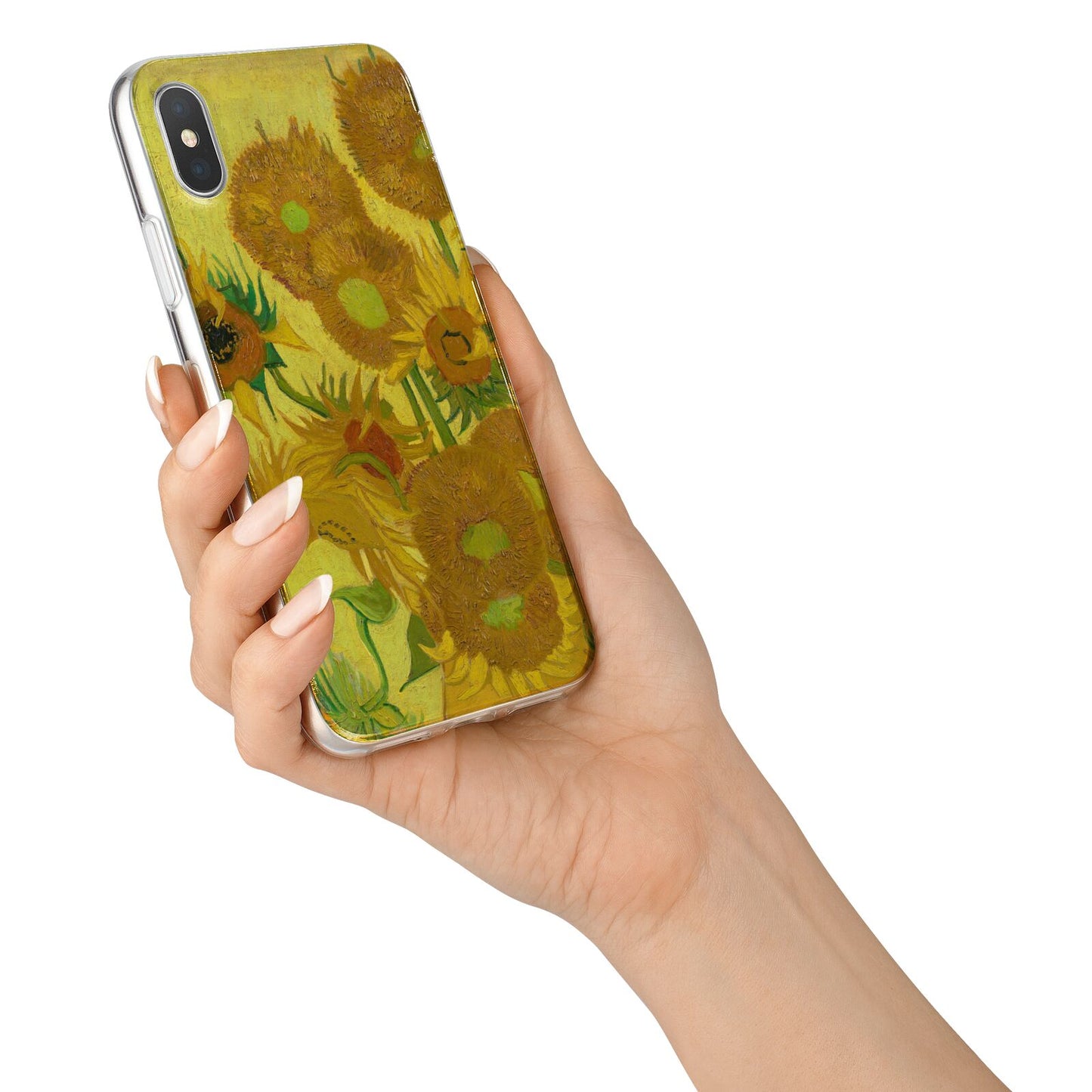 Van Gogh Sunflowers iPhone X Bumper Case on Silver iPhone Alternative Image 2
