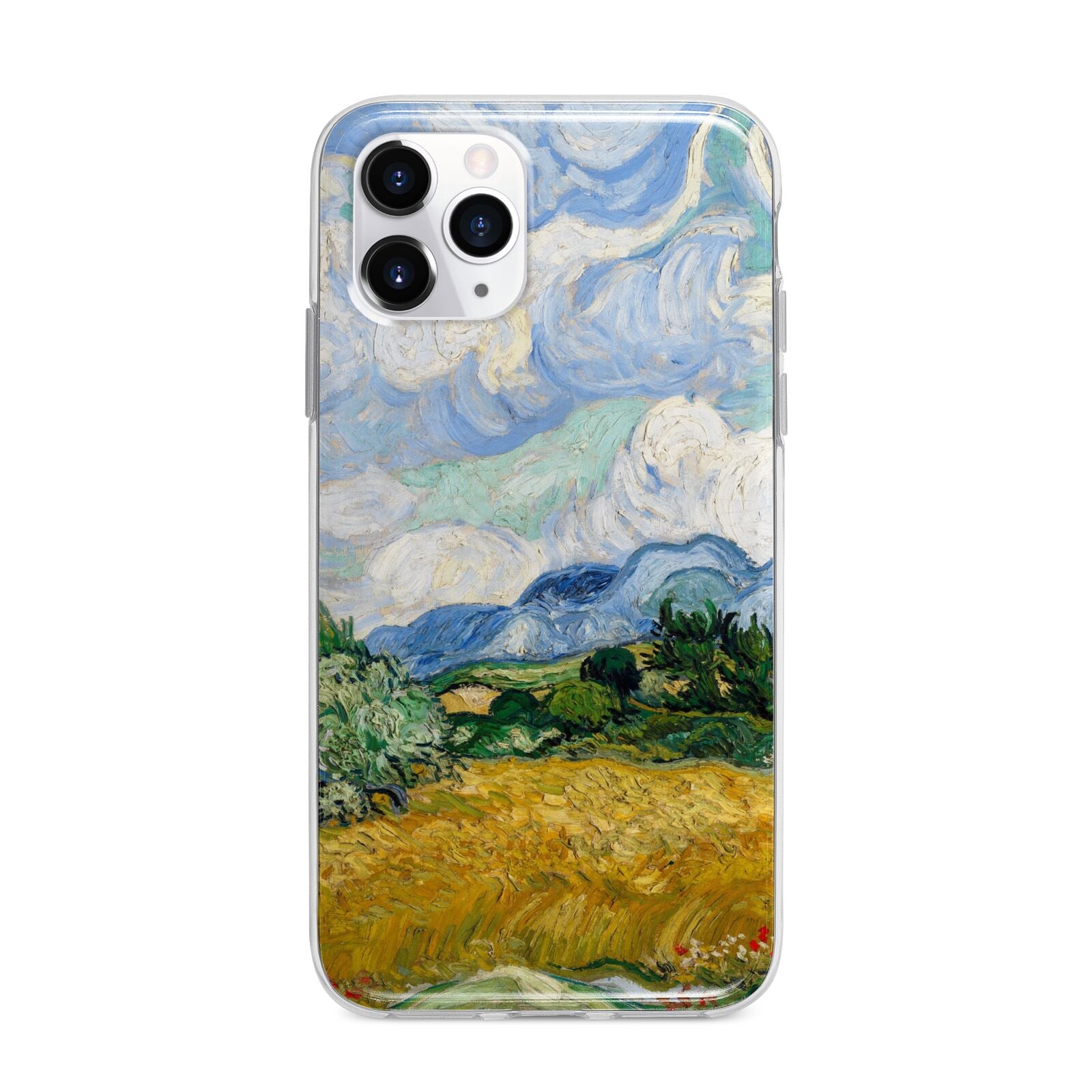 Van Gogh Wheat Field with Cypresses Apple iPhone 11 Pro Max in Silver with Bumper Case