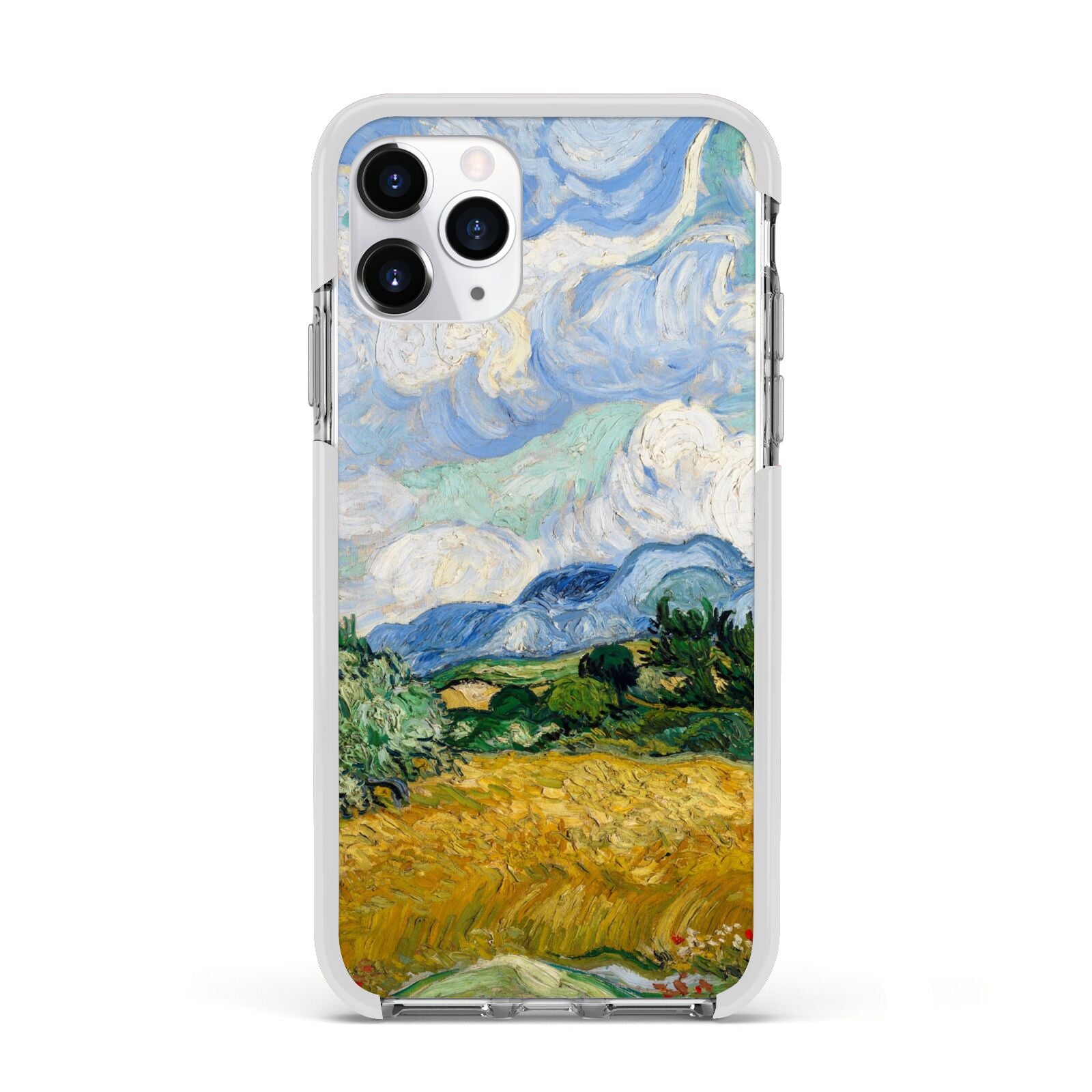 Van Gogh Wheat Field with Cypresses Apple iPhone 11 Pro in Silver with White Impact Case