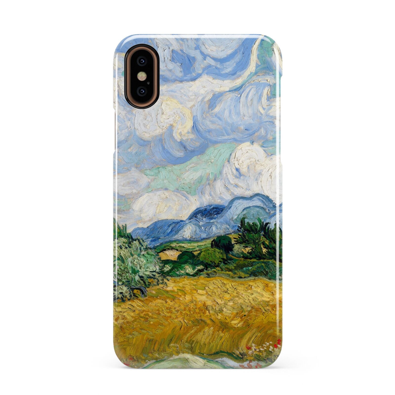 Van Gogh Wheat Field with Cypresses Apple iPhone XS 3D Snap Case