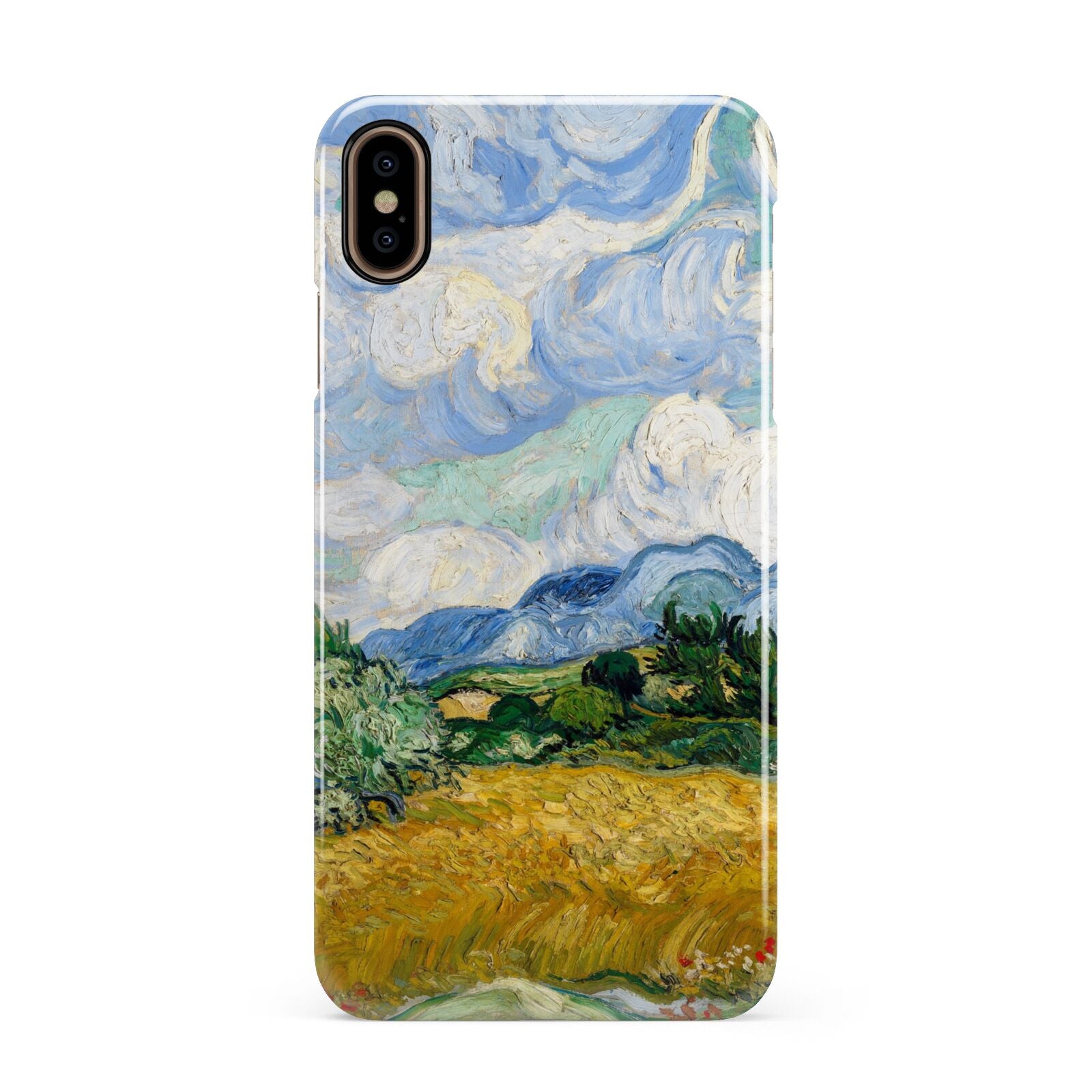 Van Gogh Wheat Field with Cypresses Apple iPhone Xs Max 3D Snap Case