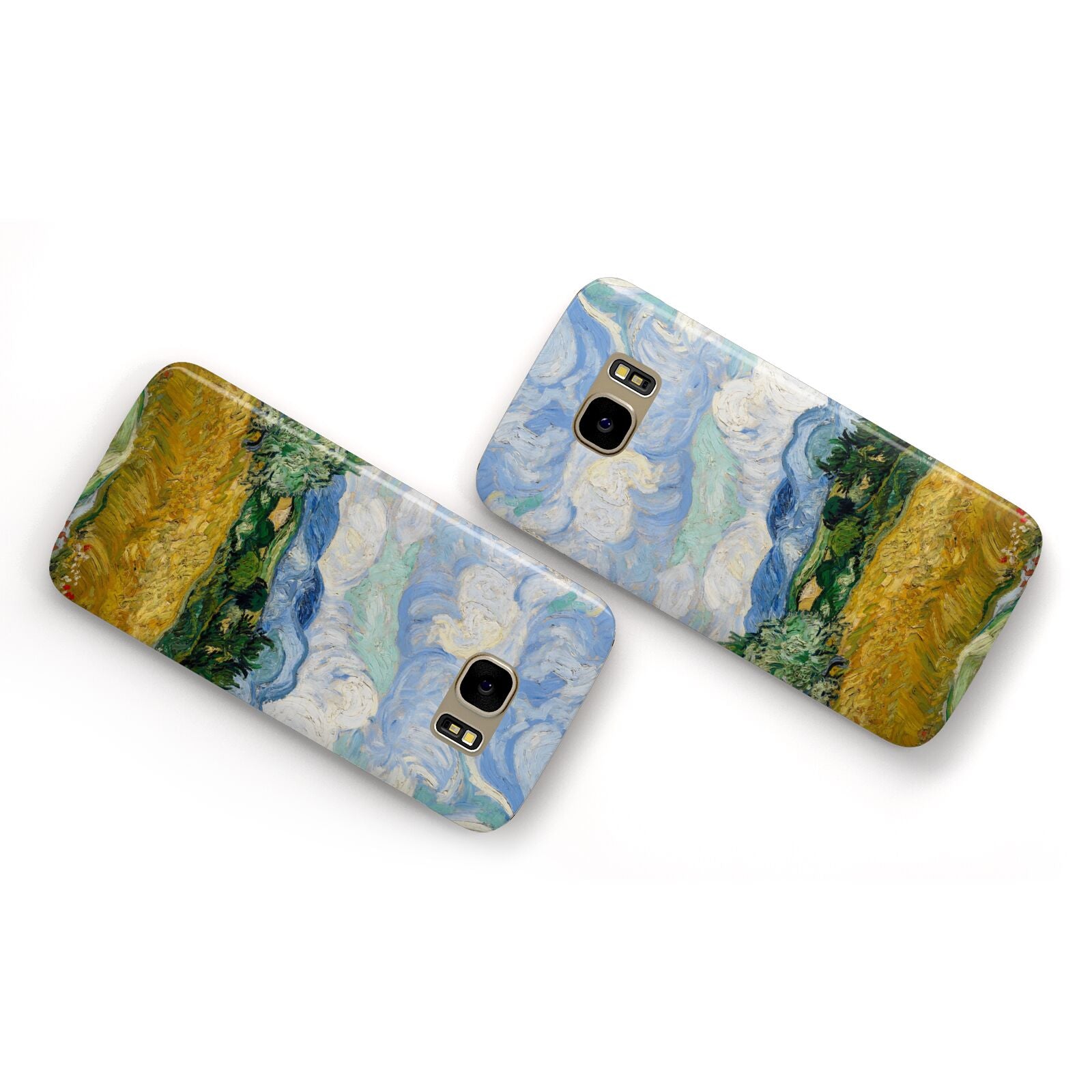 Van Gogh Wheat Field with Cypresses Samsung Galaxy Case Flat Overview