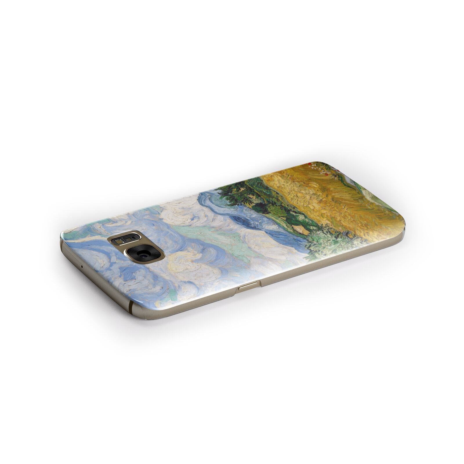 Van Gogh Wheat Field with Cypresses Samsung Galaxy Case Side Close Up