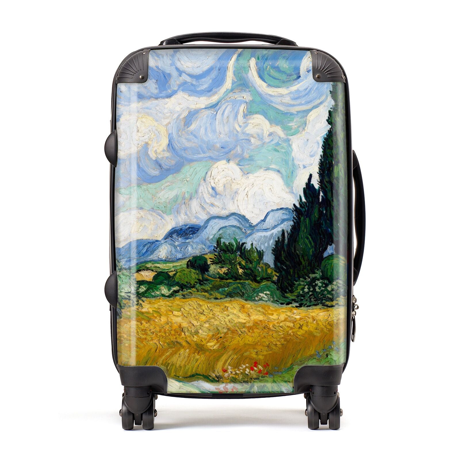 Van Gogh Wheat Field with Cypresses Suitcase