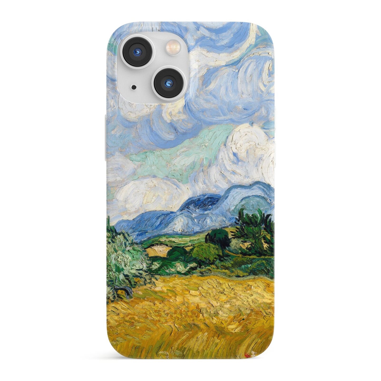 Van Gogh Wheat Field with Cypresses iPhone 13 Mini Full Wrap 3D Snap Case