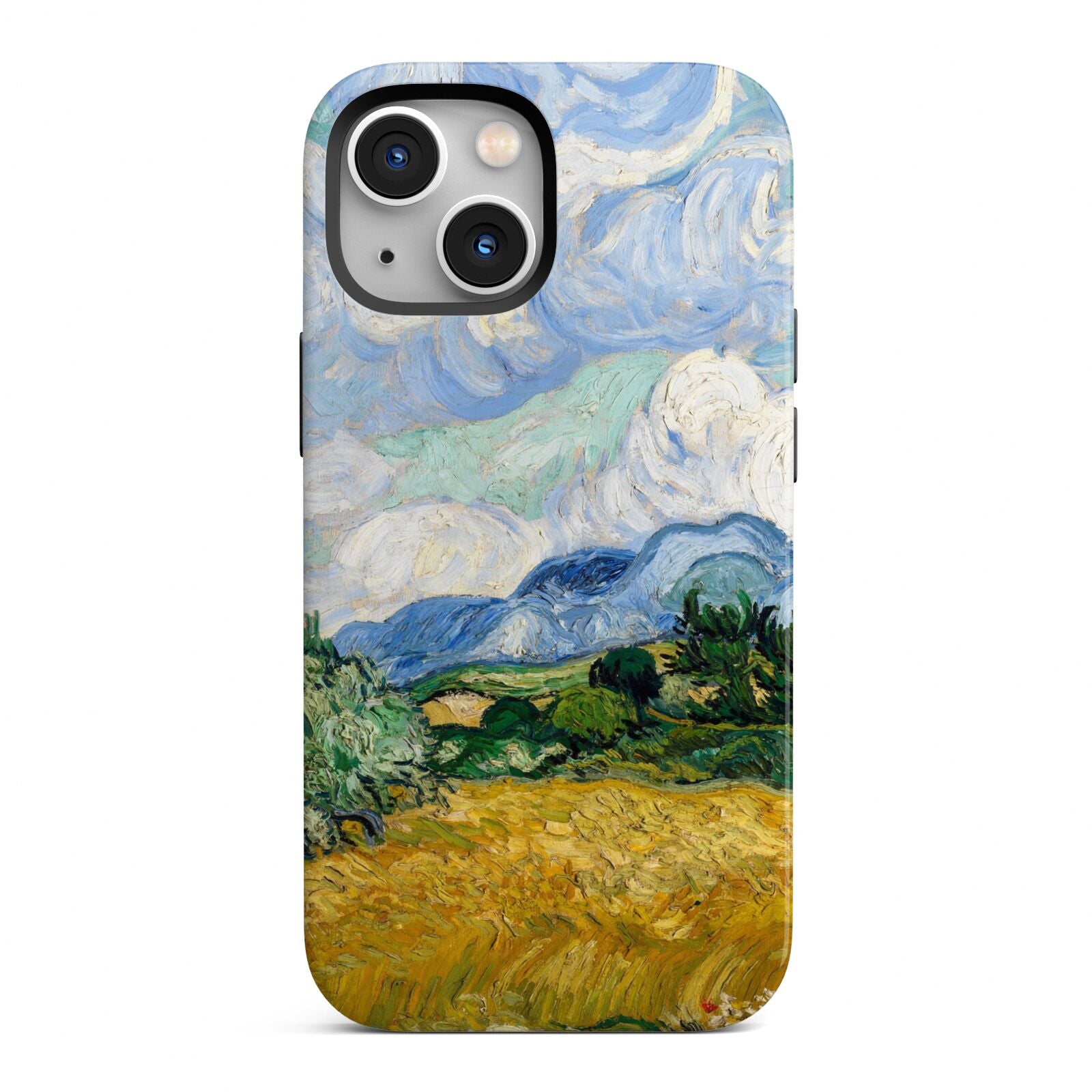 Van Gogh Wheat Field with Cypresses iPhone 13 Mini Full Wrap 3D Tough Case