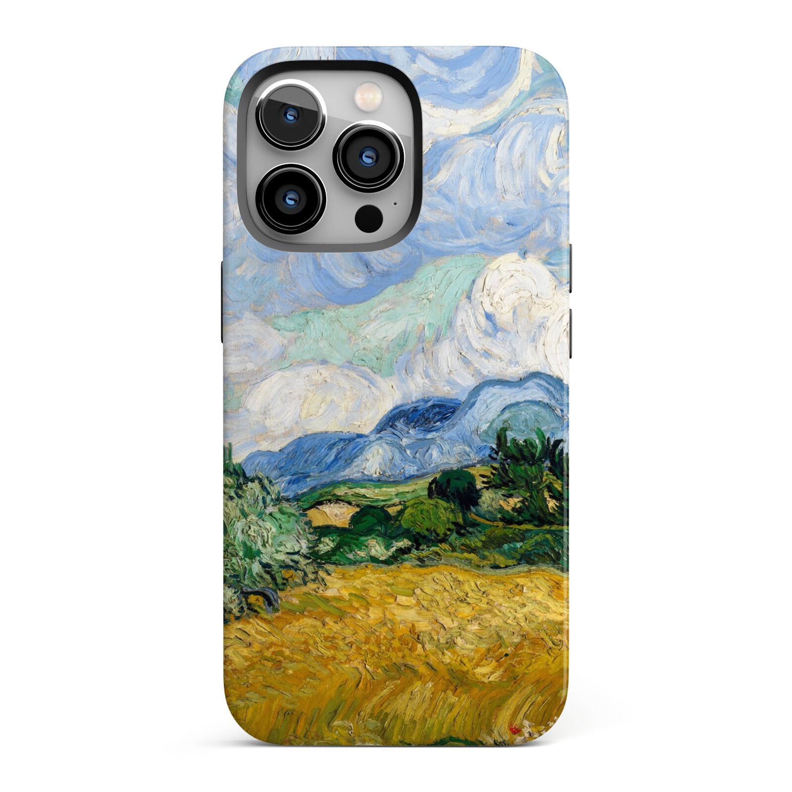 Van Gogh Wheat Field with Cypresses iPhone 13 Pro Full Wrap 3D Tough Case