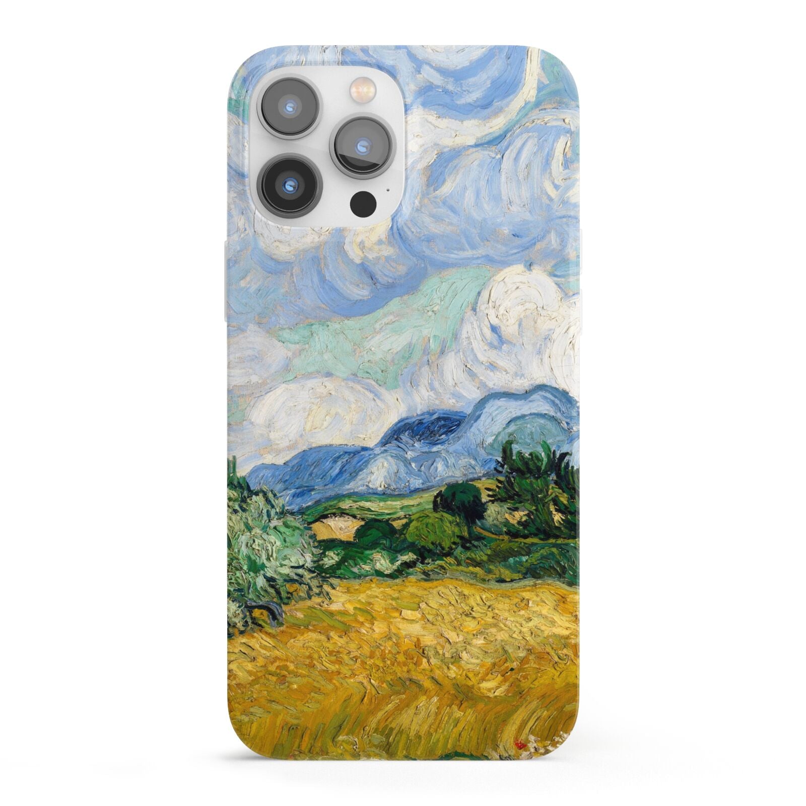 Van Gogh Wheat Field with Cypresses iPhone 13 Pro Max Full Wrap 3D Snap Case